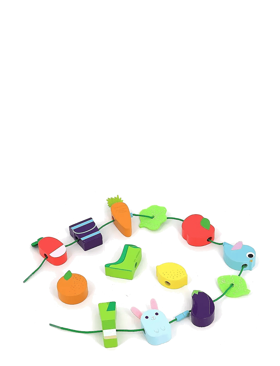 Vilac - Large Beads Set - Vegetable Garden - mängutoit ja -koogid - multi - 2