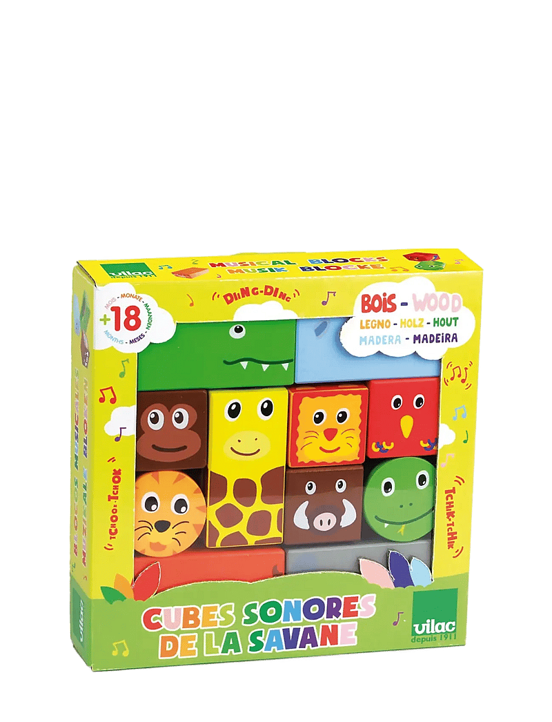 Vilac - Savanna musical blocks - stapelklötze - multi - 0