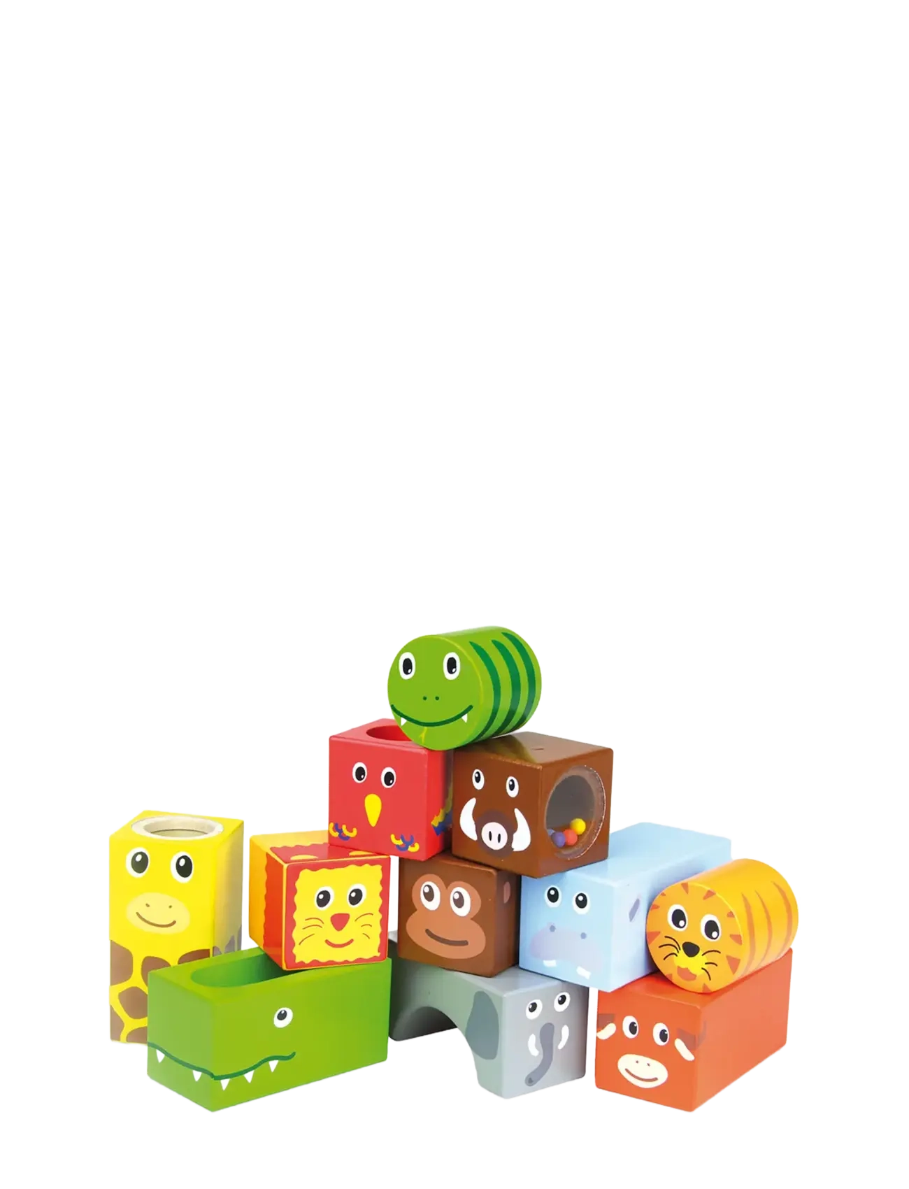 Vilac - Savanna musical blocks - stapelbara klossar - multi - 1
