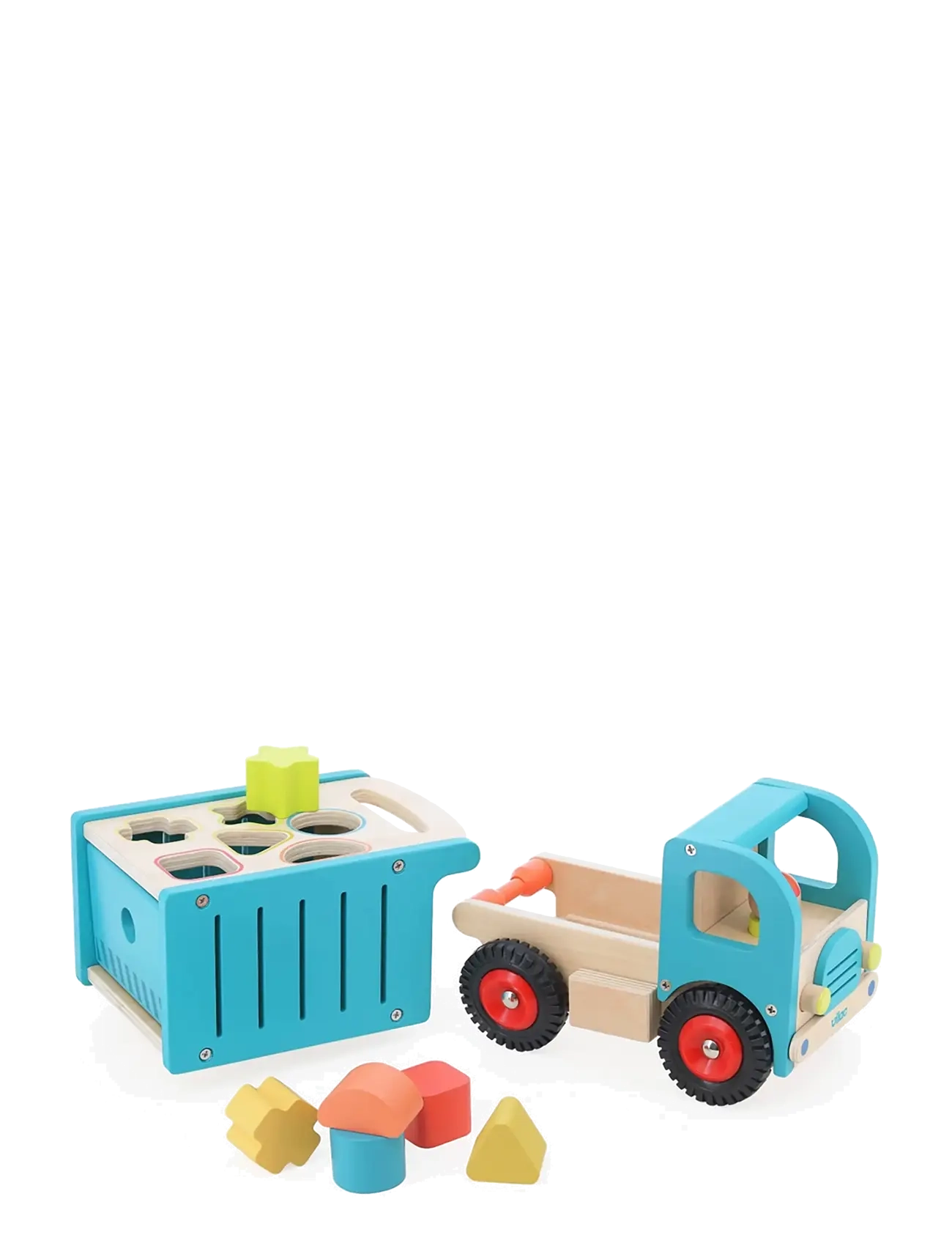 Vilac Truck with Shape Sorter - Uus - TURQUISE / blue