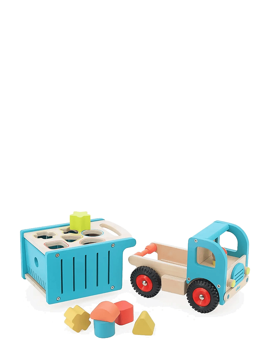 Vilac - Truck with Shape Sorter - mänguautod - turquise - 1
