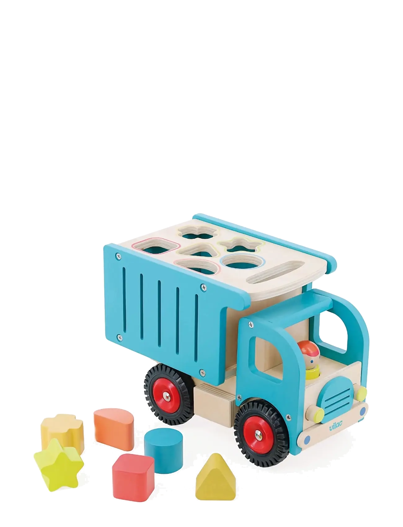 Vilac - Truck with Shape Sorter - mänguautod - turquise - 3