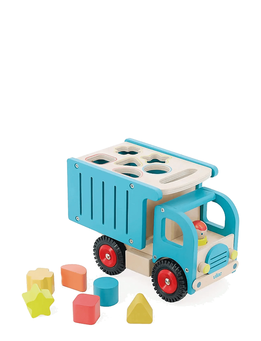 Vilac - Truck with Shape Sorter - mänguautod - turquise - 3