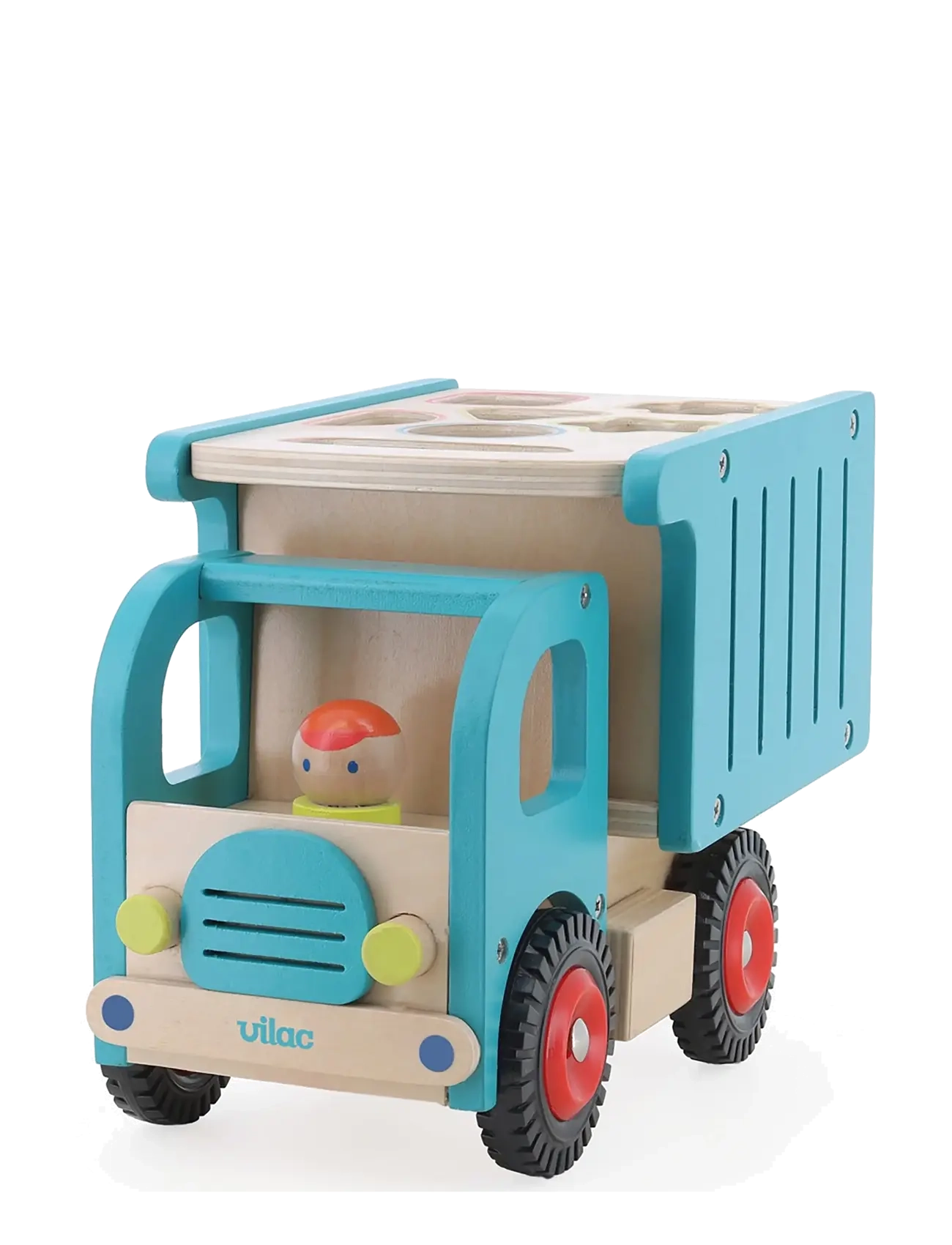 Vilac - Truck with Shape Sorter - mänguautod - turquise - 4