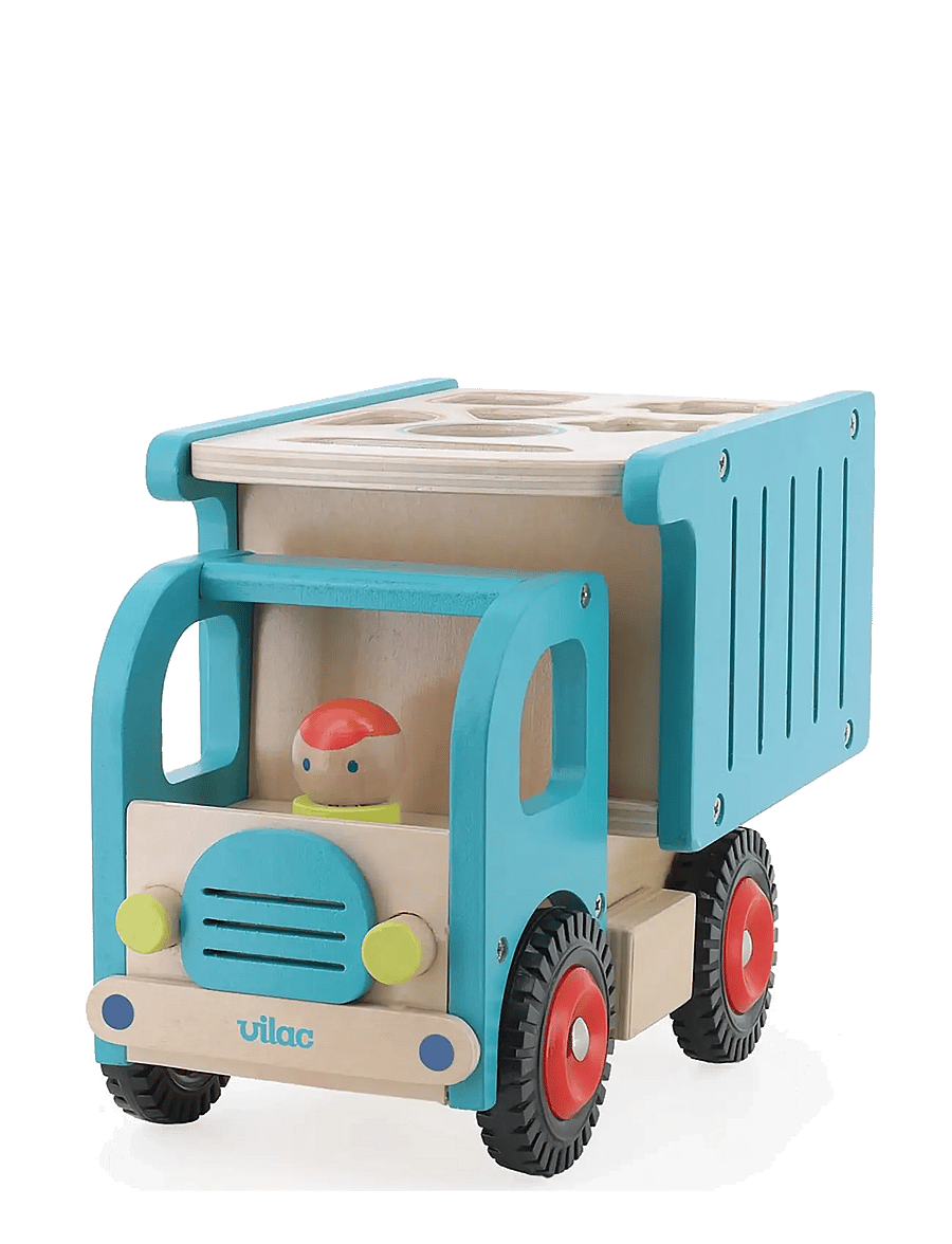 Vilac - Truck with Shape Sorter - mänguautod - turquise - 4