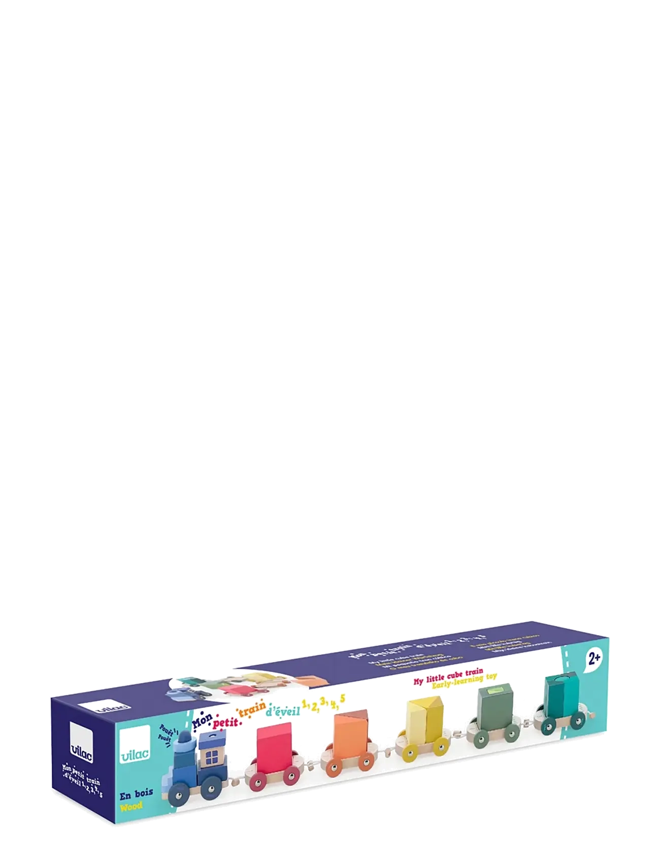 Vilac - My Little Cube Train - ziehspielzeug - multi - 3
