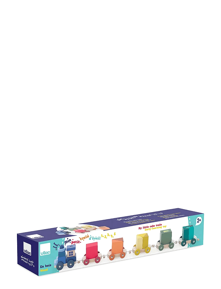 Vilac - My Little Cube Train - ziehspielzeug - multi - 3