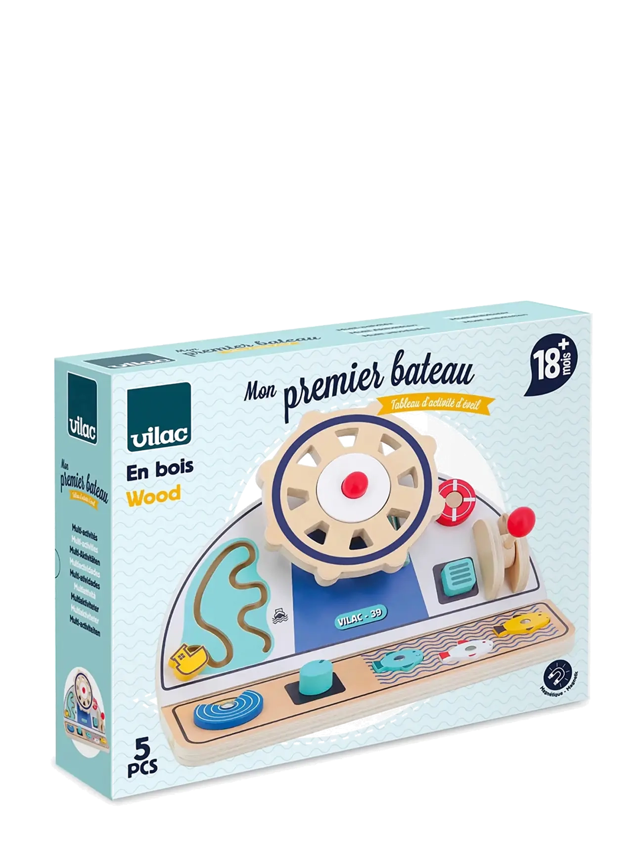 Vilac - Activity Toy - My First Boat - interaktiivsed mänguasjad - multi - 2