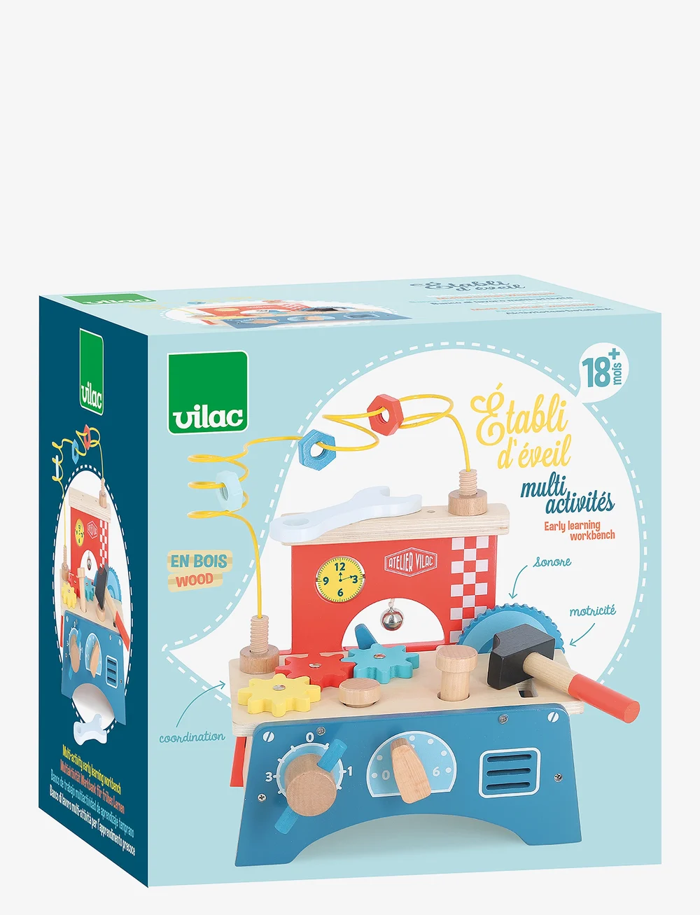 Vilac - Workbench for Children - mänguasjade tööriistad - blue - 1