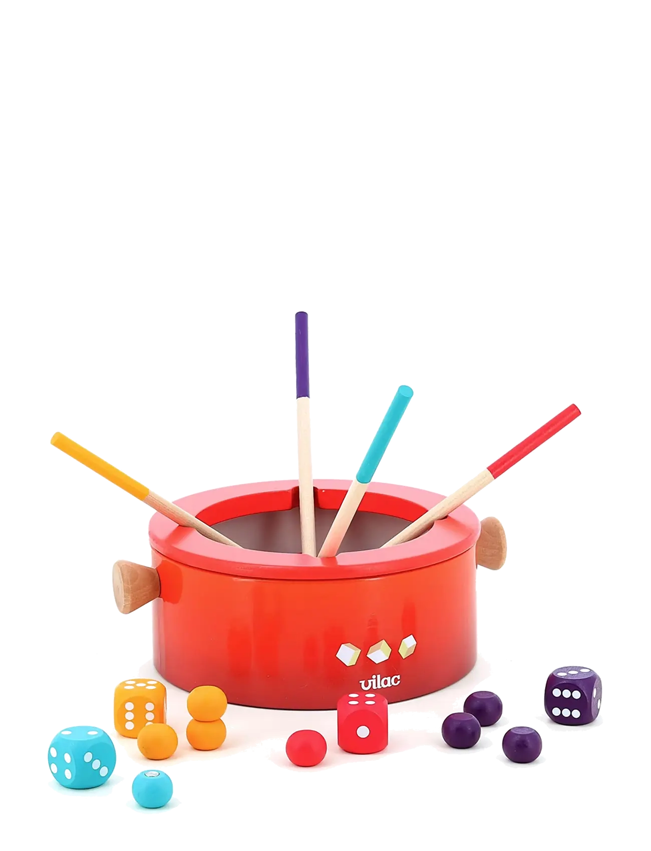 Vilac Game - The Fondue Pot - Piquepique - Spiele - RED / red