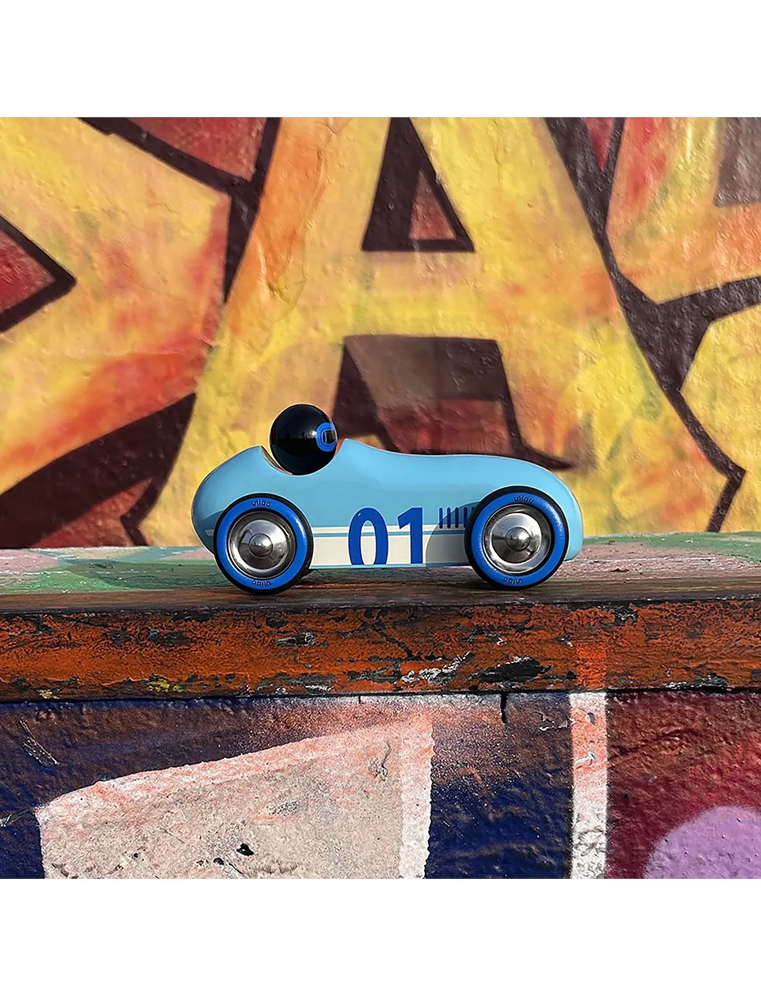 Vilac Vintage Roadster - Old Sport Turquoise, One Size, Multi/patterned, Toy Cars > Other Toy Cars, Børn