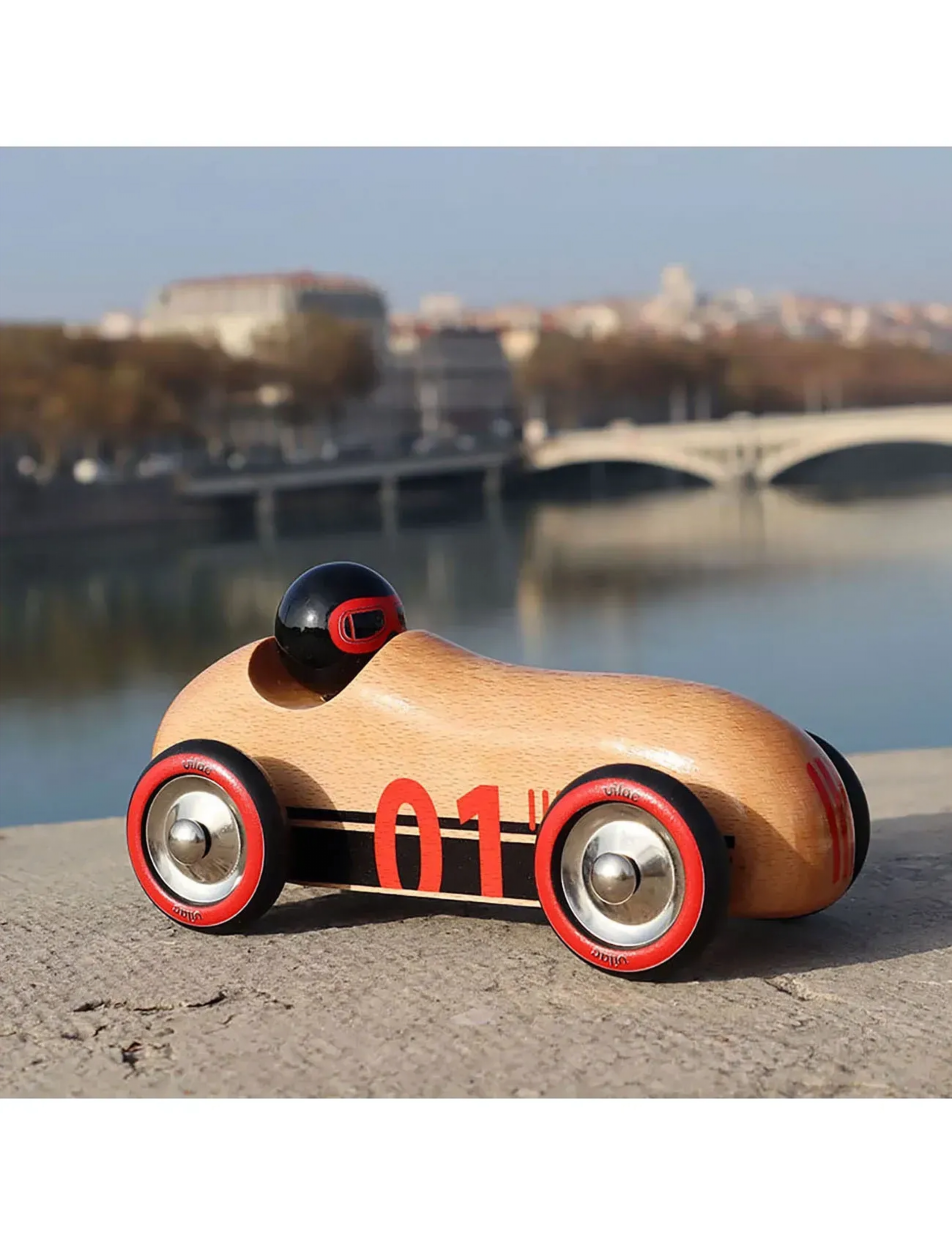 Vilac Vintage Roadster Old Sport Natural, One Size, Toy Cars, Braun - Other Kinder