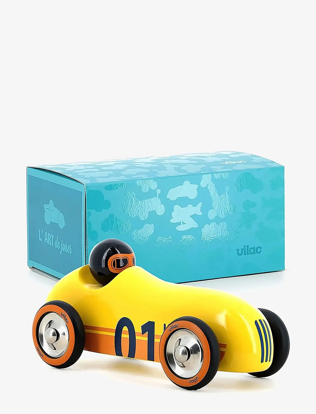 Vilac - Vintage Roadster - Old Sport Yellow - legetøjsbiler - yellow - 2