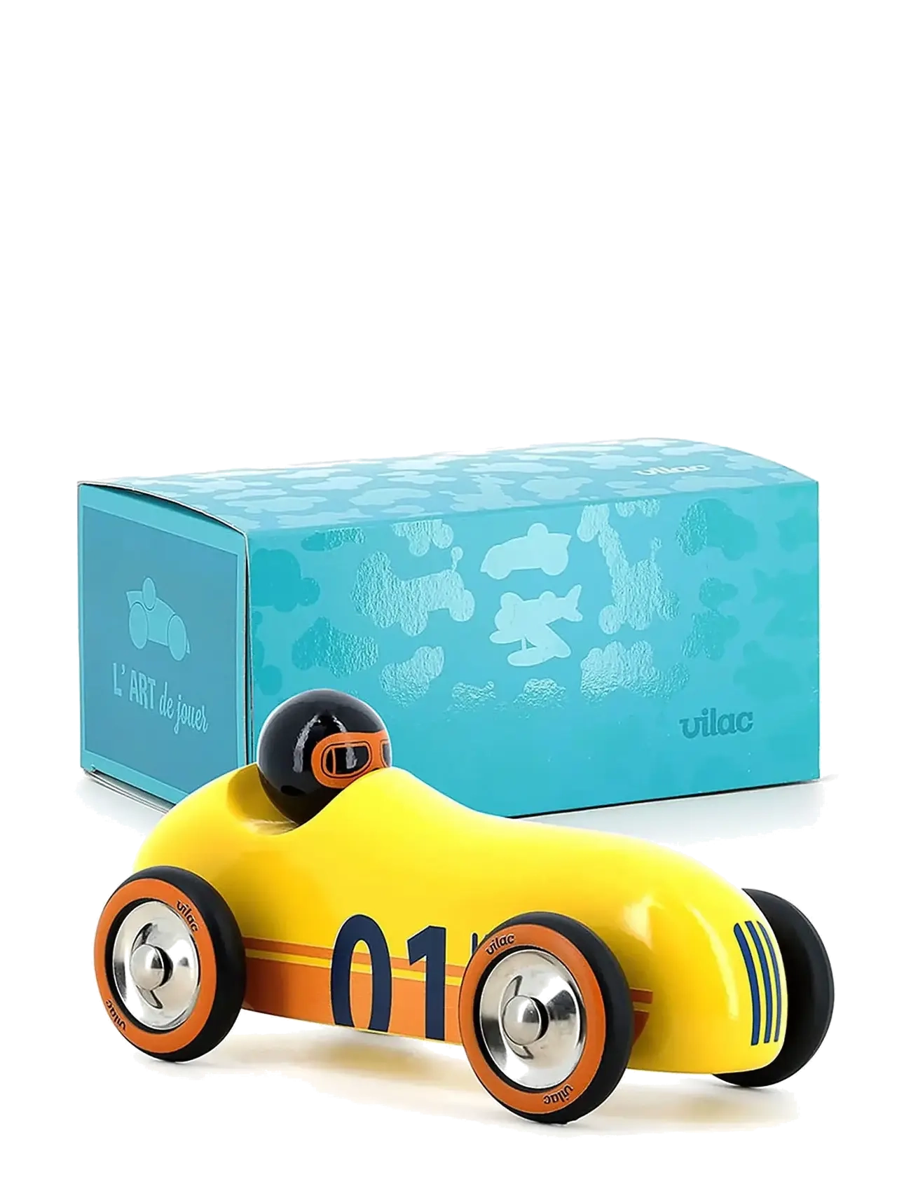 Vilac - Vintage Roadster - Old Sport Yellow - leksaksfordon & bilar - yellow - 2
