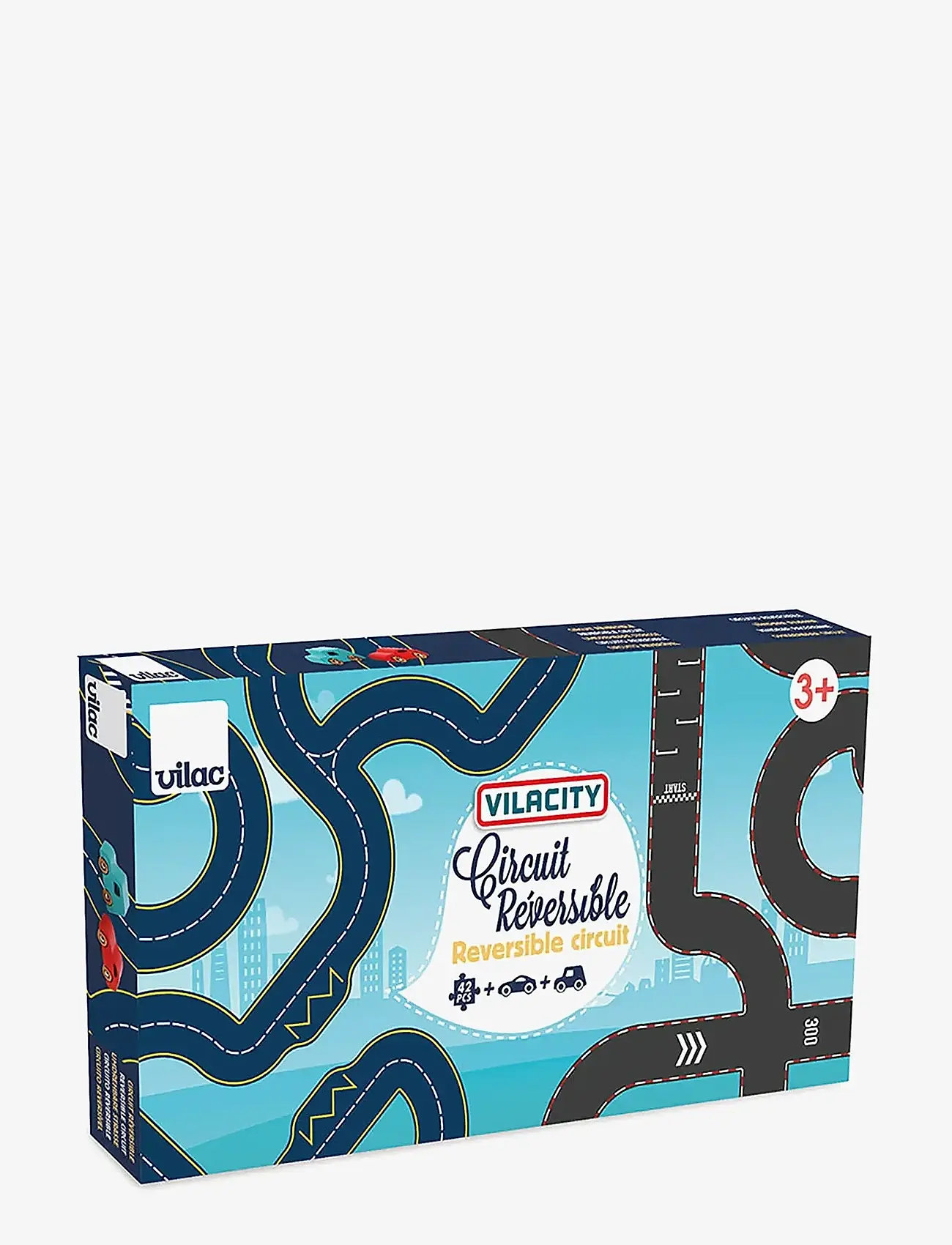 Vilac - Vilacity Reversible Race Circuit 42 pcs - võistlusrajad - multi - 1