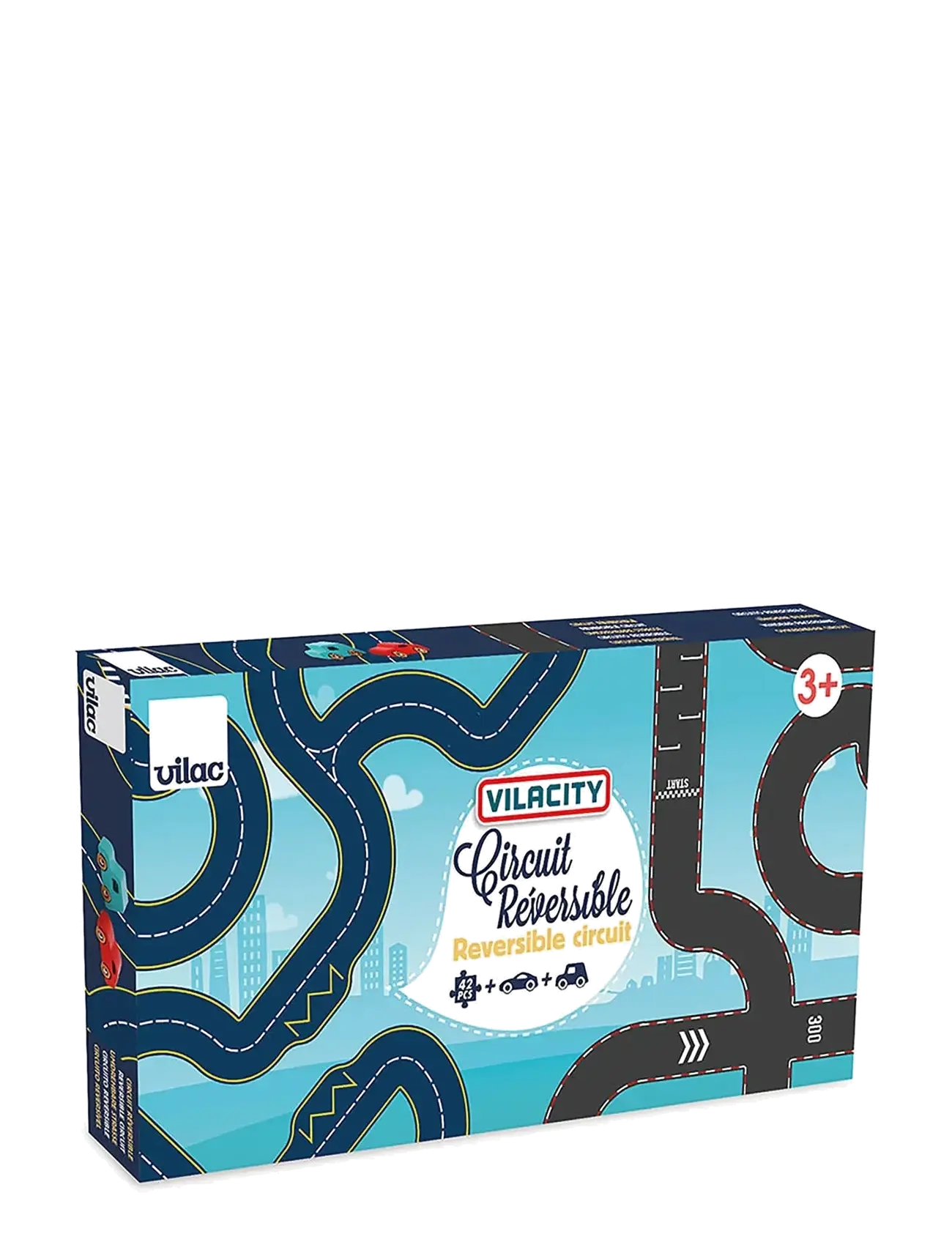 Vilac - Vilacity Reversible Race Circuit 42 pcs - bilbanor - multi - 1