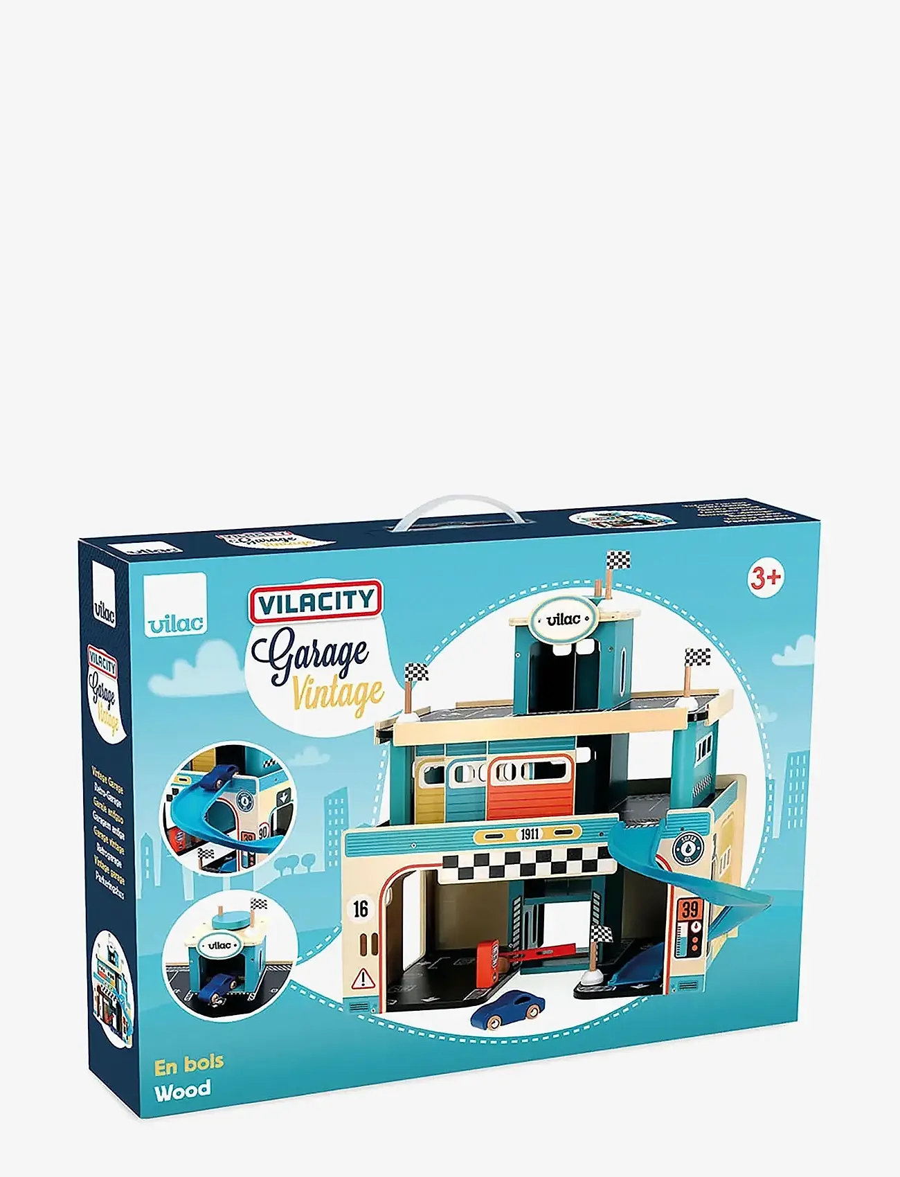 Vilac - Vilacity Vintage Garage - bilbanor - turquoise - 1