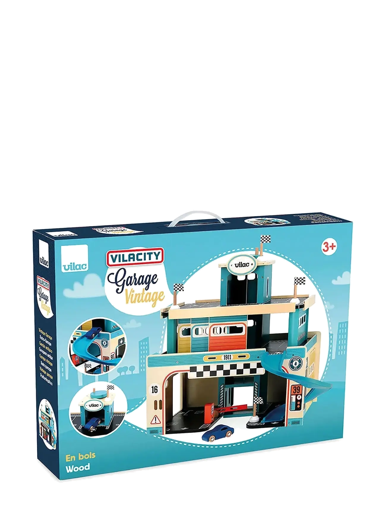 Vilac - Vilacity Vintage Garage - bilbaner - turquoise - 1