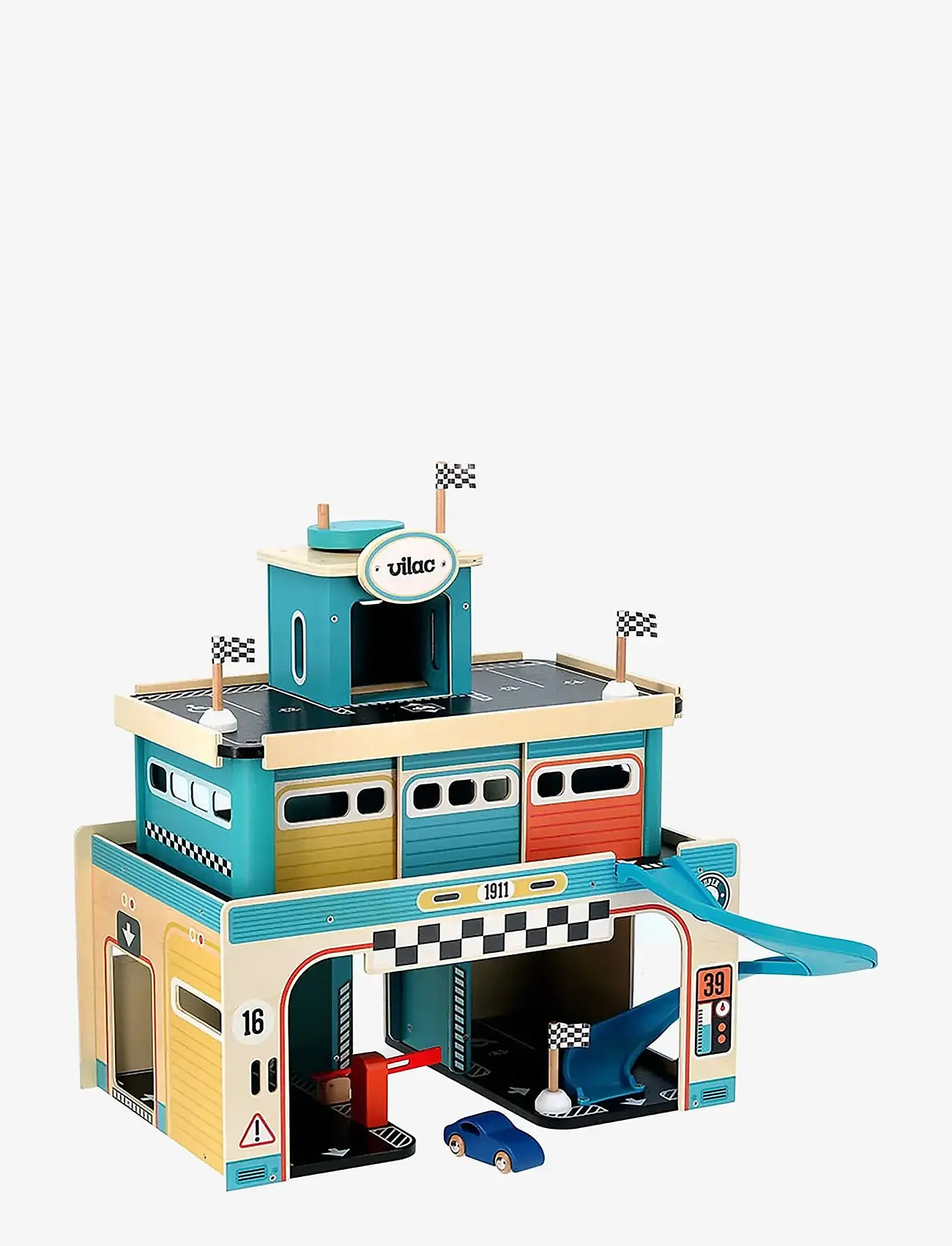 Vilac - Vilacity Vintage Garage - bilbanor - turquoise - 3