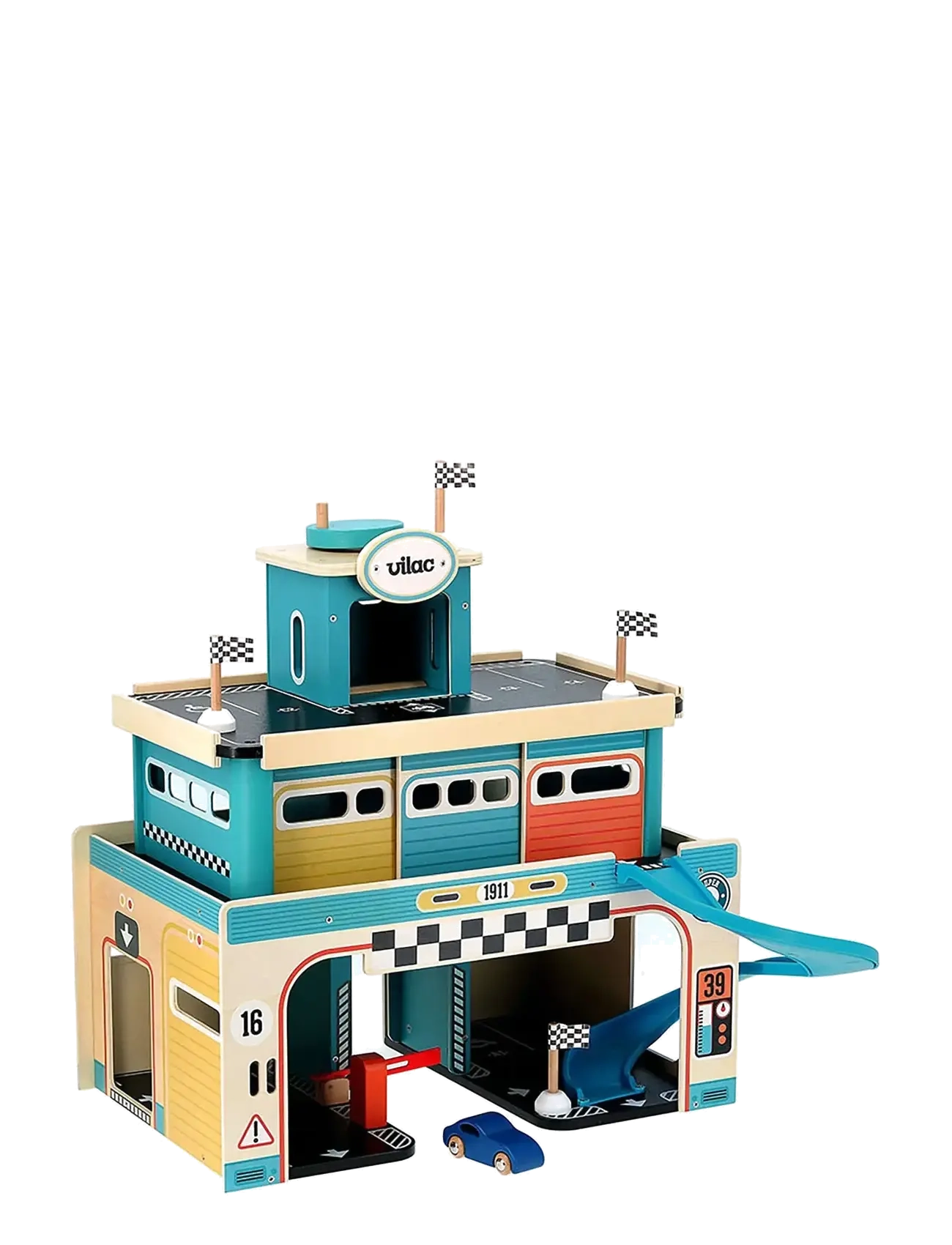 Vilac - Vilacity Vintage Garage - bilbaner - turquoise - 3