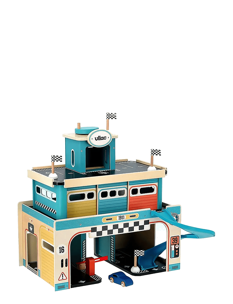 Vilac - Vilacity Vintage Garage - rennbahnen - turquoise - 3