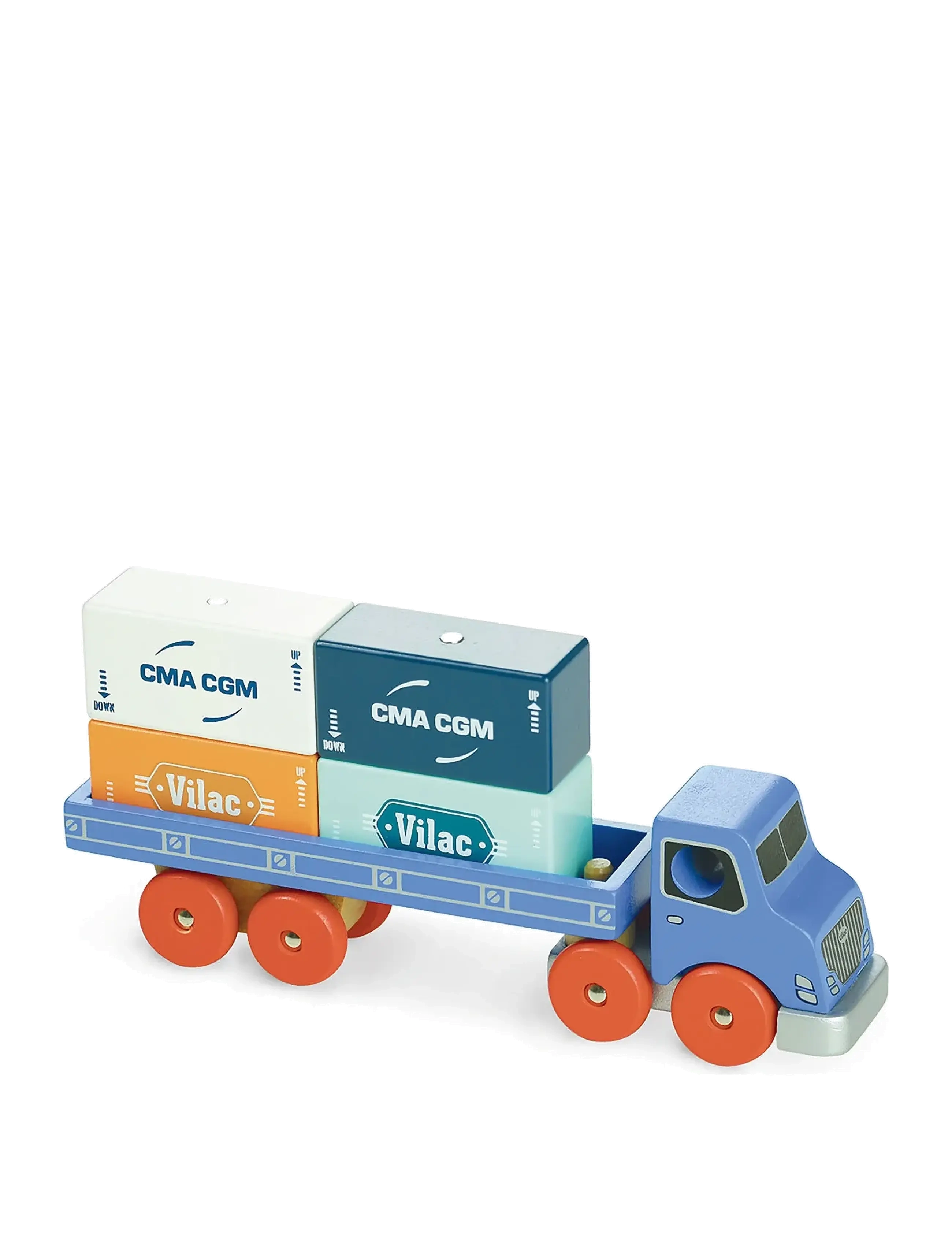 Vilac Vilac City container truck - Lastbilar - BLUE / multi