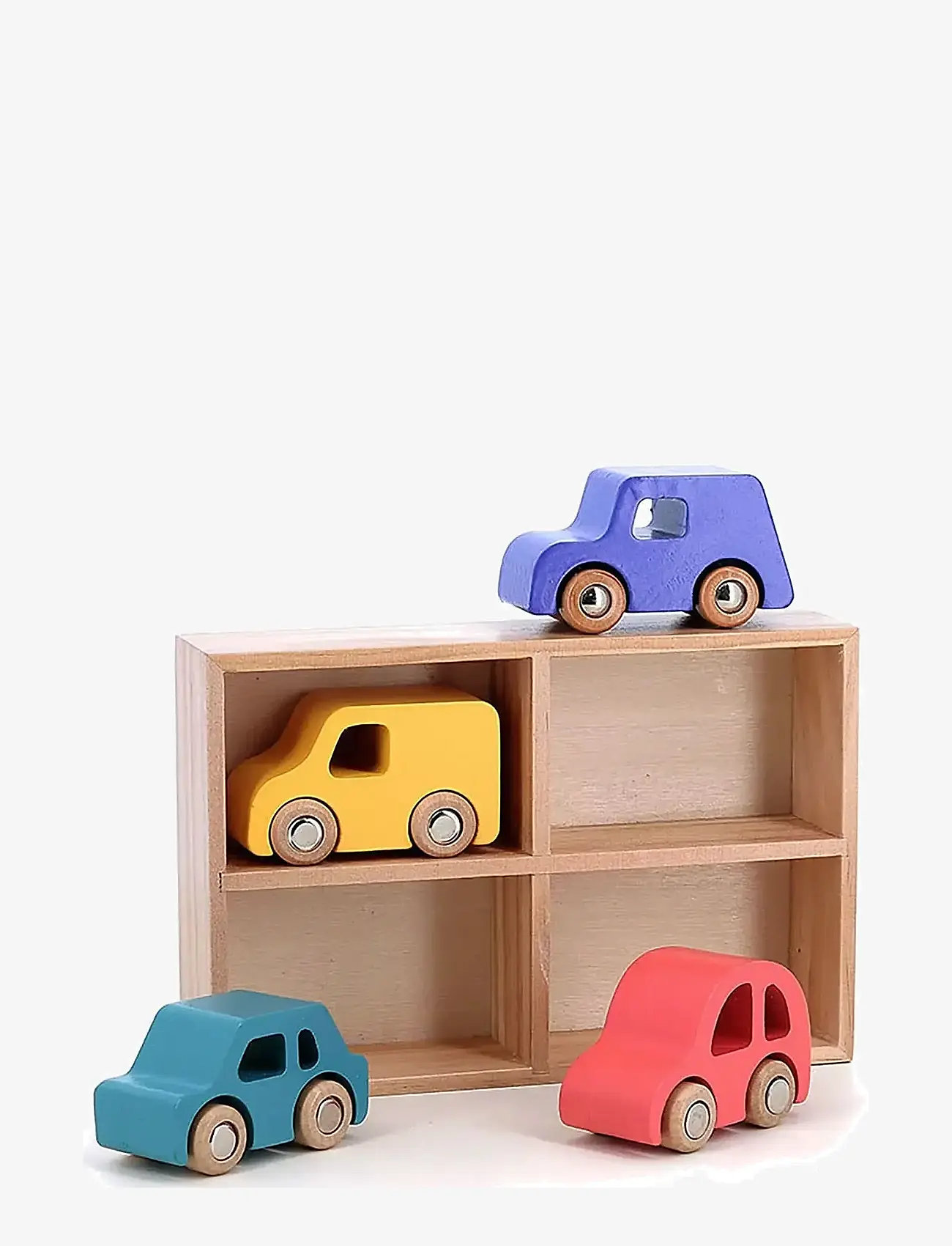 Vilac - City Cars - Box set of 4 - legetøjsbiler - multi - 0