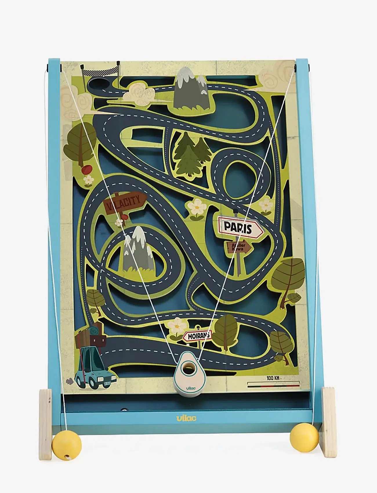 Vilac - Labyrinth Game with 3 Boards - Routatrou - Õpetlikud mängud - turquise - 2