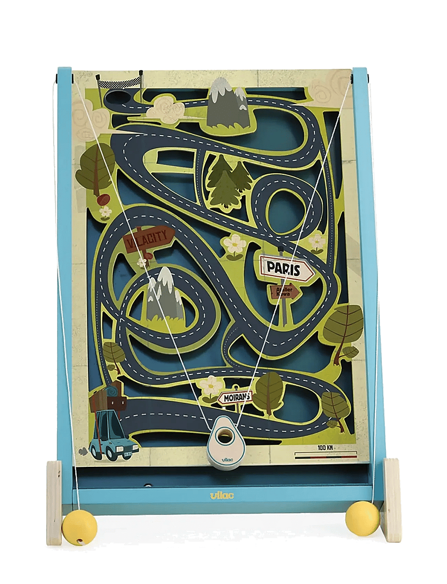 Vilac - Labyrinth Game with 3 Boards - Routatrou - pädagogische spiele - turquise - 2