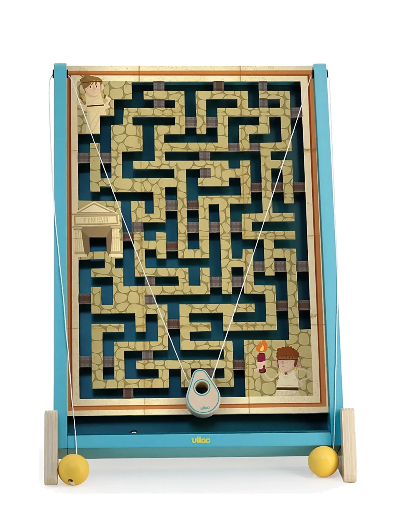Vilac - Labyrinth Game with 3 Boards - Routatrou - pedagogiska spel - turquise - 3