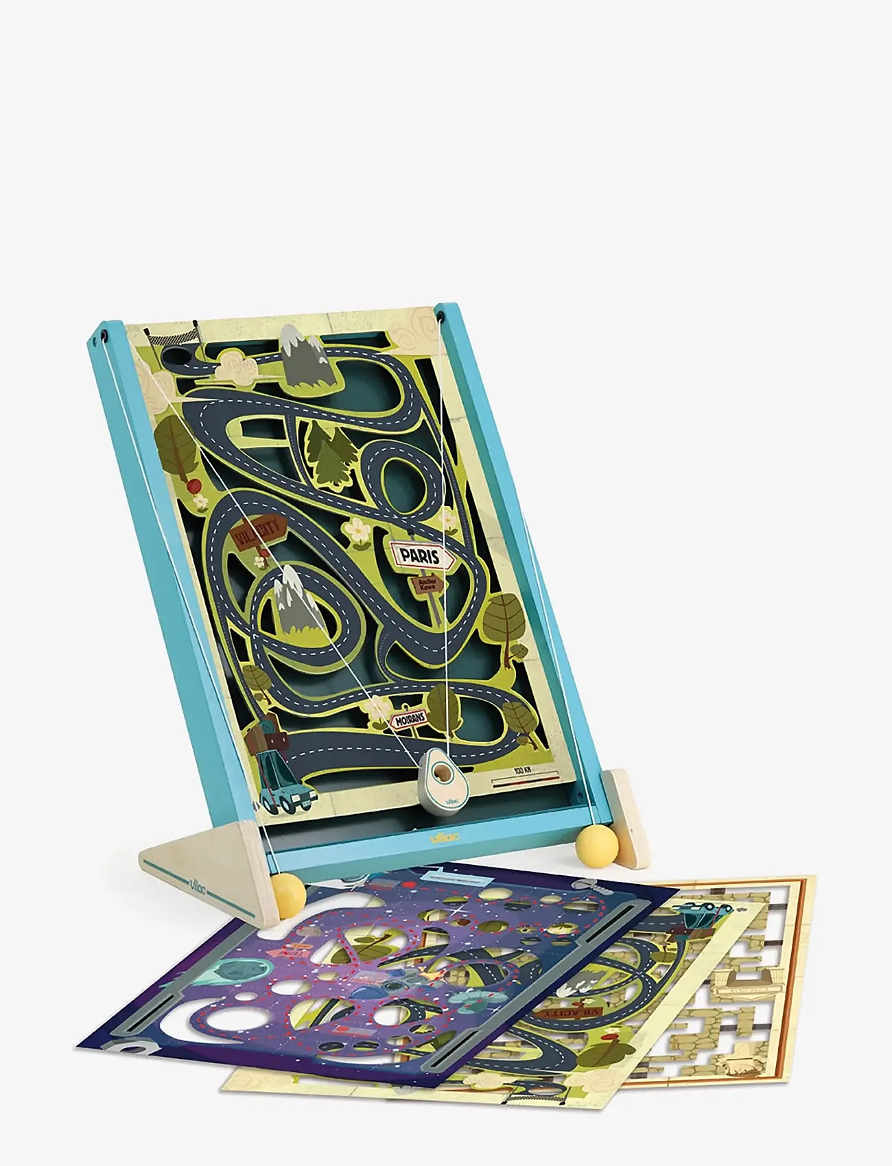 Vilac - Labyrinth Game with 3 Boards - Routatrou - Õpetlikud mängud - turquise - 5