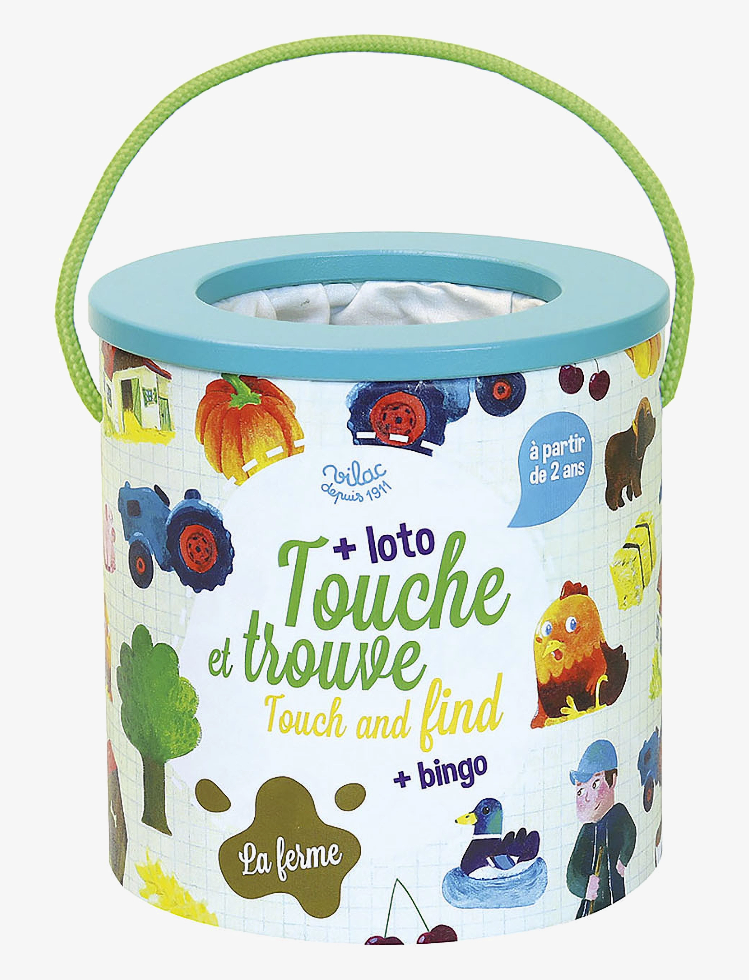 Vilac Touch & Find Game Farm, Børn, Stackable Blocks, Multi/mønstret, Str: ONE SIZE
