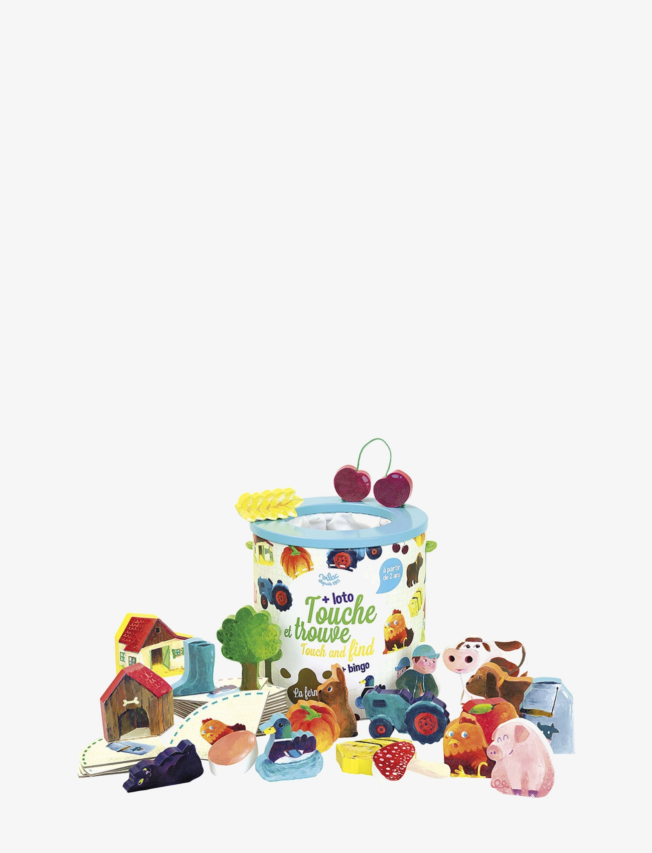 Vilac - Touch &  Find Game - Farm - stapelbara klossar - multi - 1