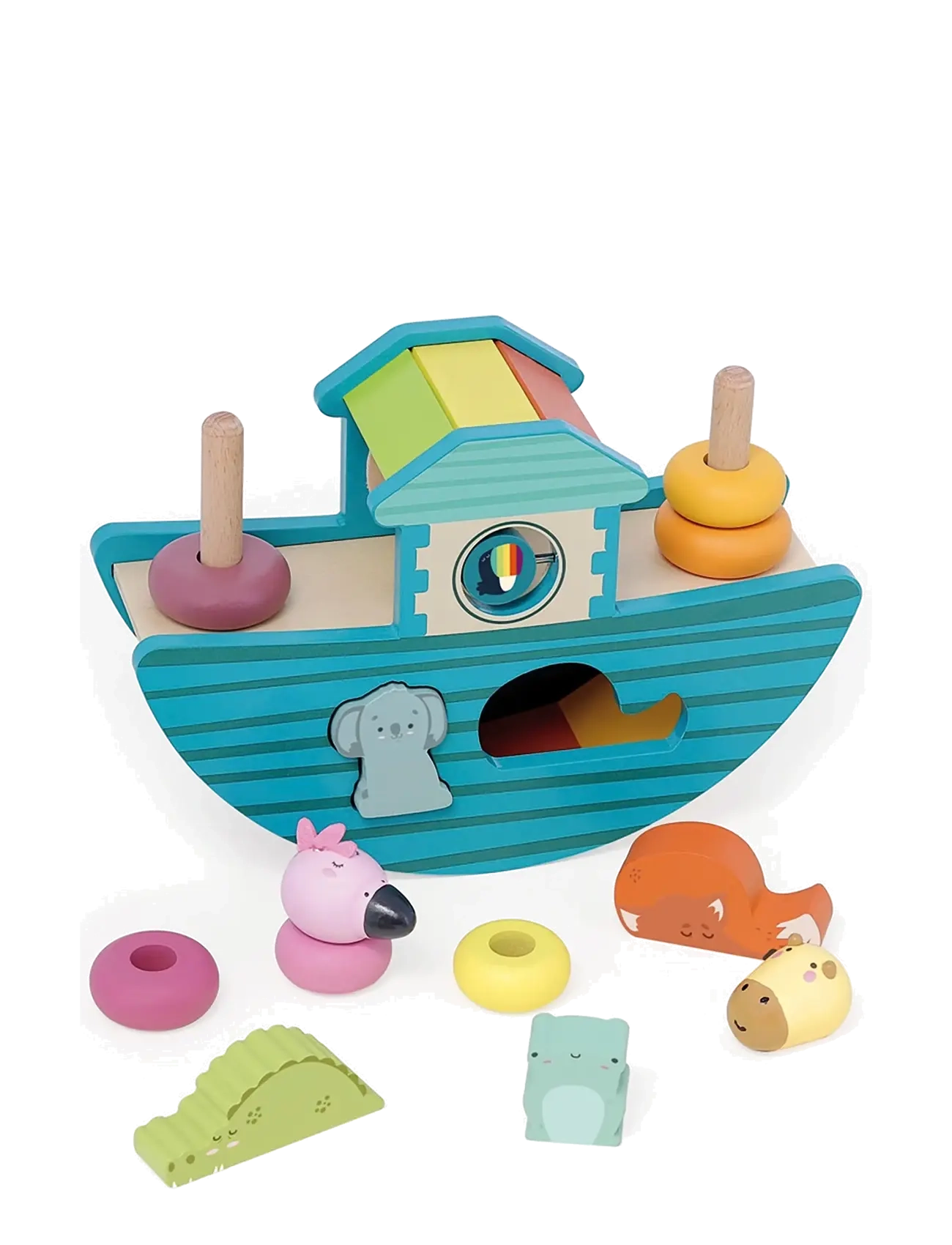Vilac - Shape Sorter - Animal Ark - motorik-spielzeug - teal - 2