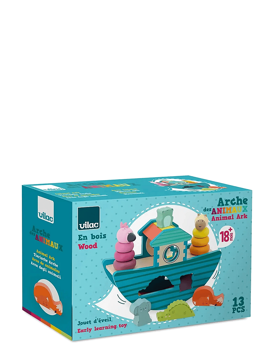 Vilac - Shape Sorter - Animal Ark - motorik-spielzeug - teal - 4