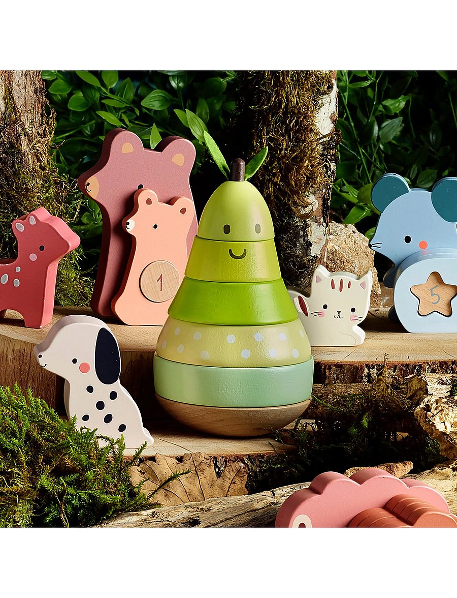 Vilac - Stacking Pear 10 pcs - laotavad klotsid - green - 0