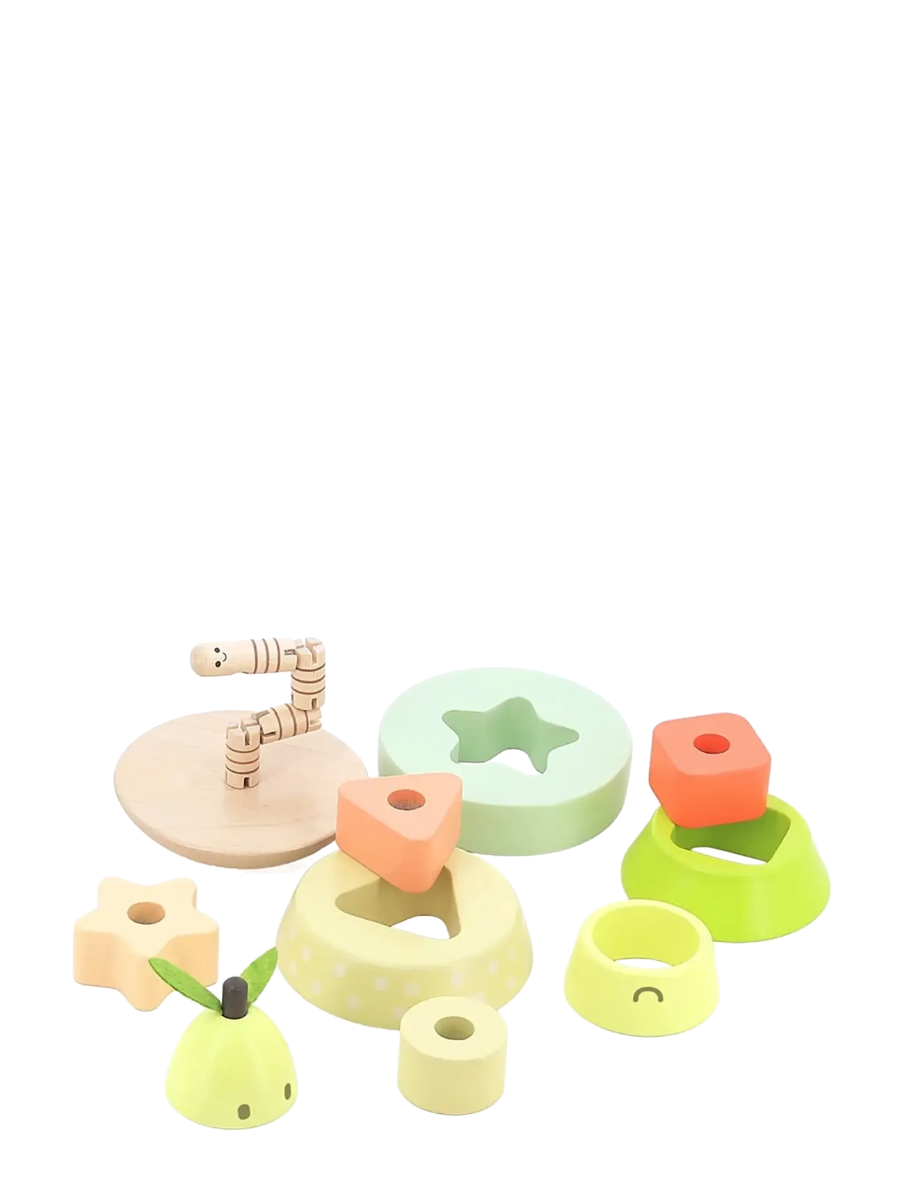 Vilac - Stacking Pear 10 pcs - stapelbara klossar - green - 4