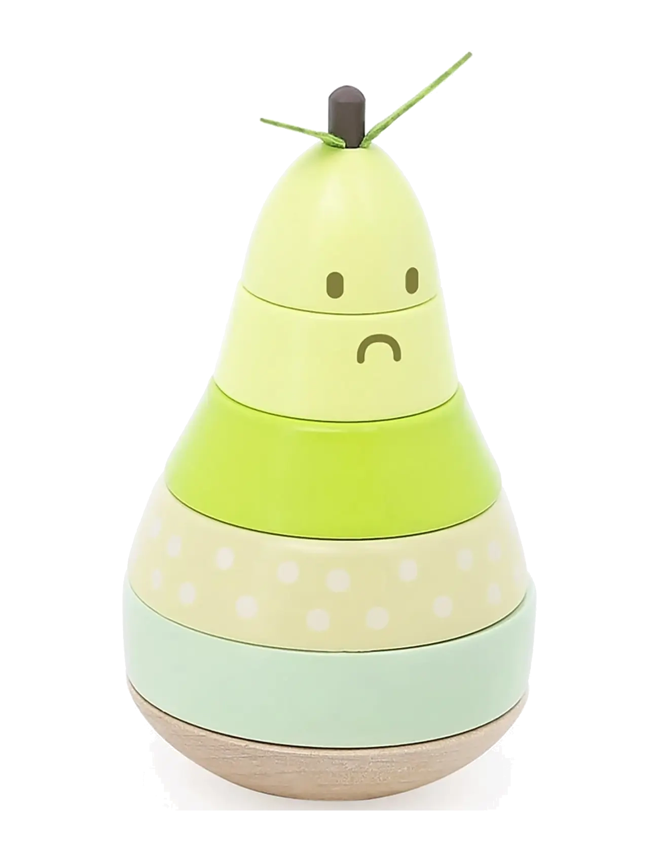 Vilac - Stacking Pear 10 pcs - stapelbara klossar - green - 5
