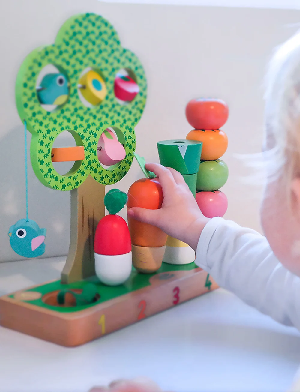 Vilac - Learn to Count - Vegetables - puidust figuurid - green - 0