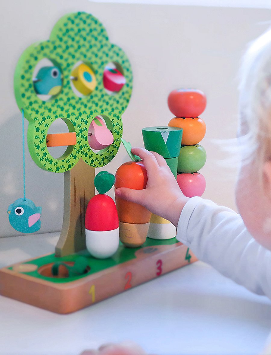Vilac - Learn to Count - Vegetables - holzfiguren - green - 0