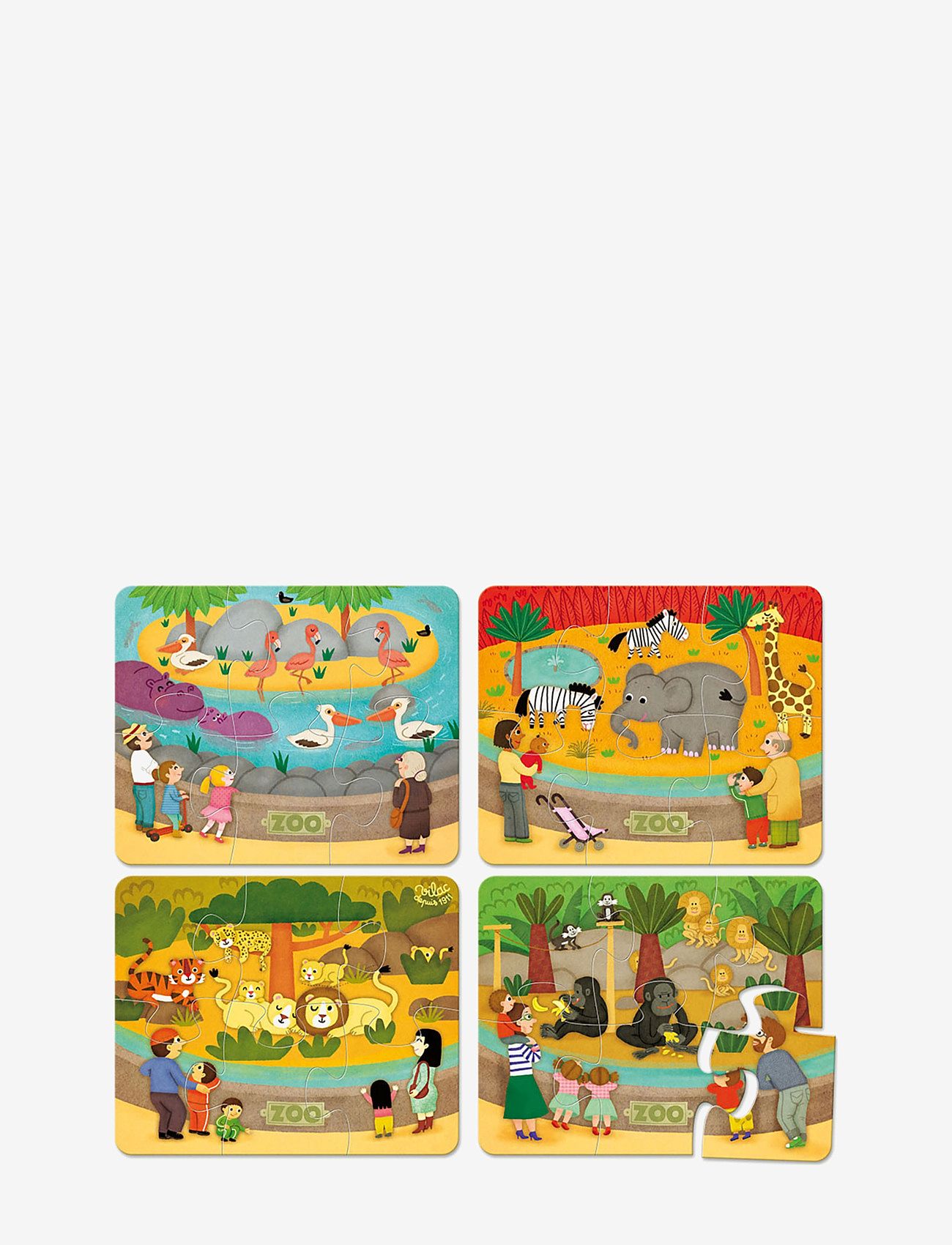 Vilac - Zoo puzzle - wooden puzzles - multi - 1