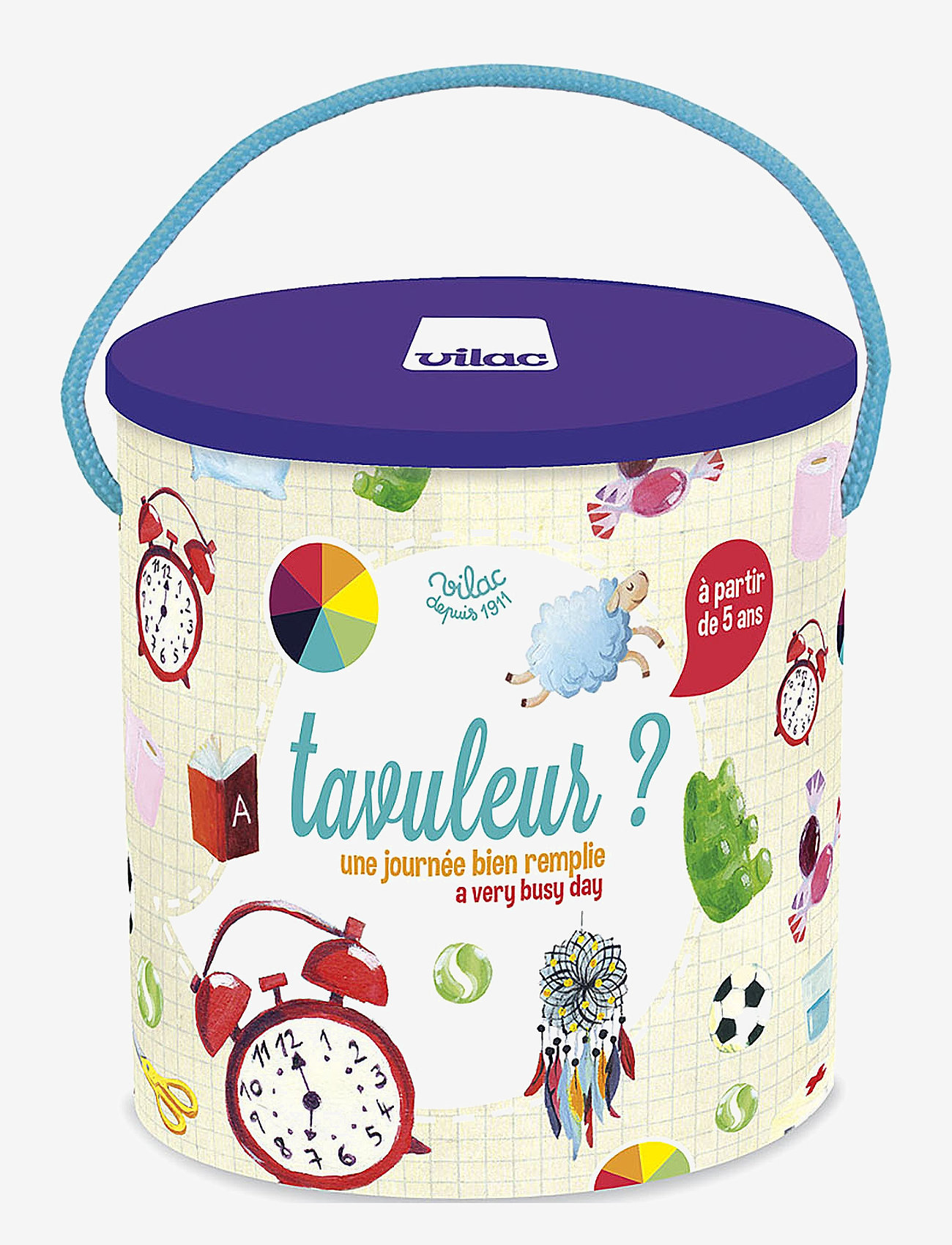 Vilac - Keleuretil - I learn to count the hours - brætspil - multi - 0