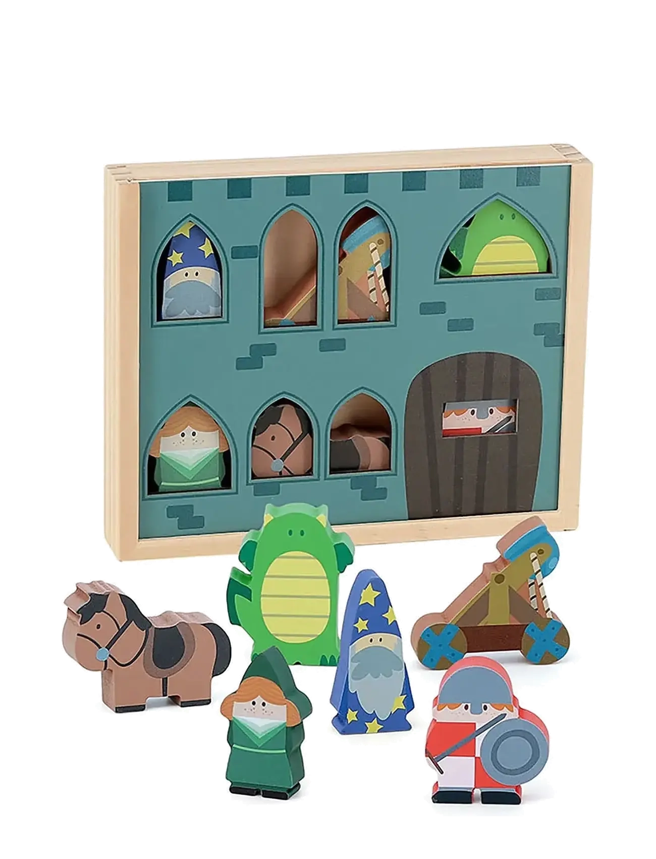 Vilac Castle Figurines, One Size, Multi/patterned, Legesæt Og Actionfigurer > Træfigurer, Børn