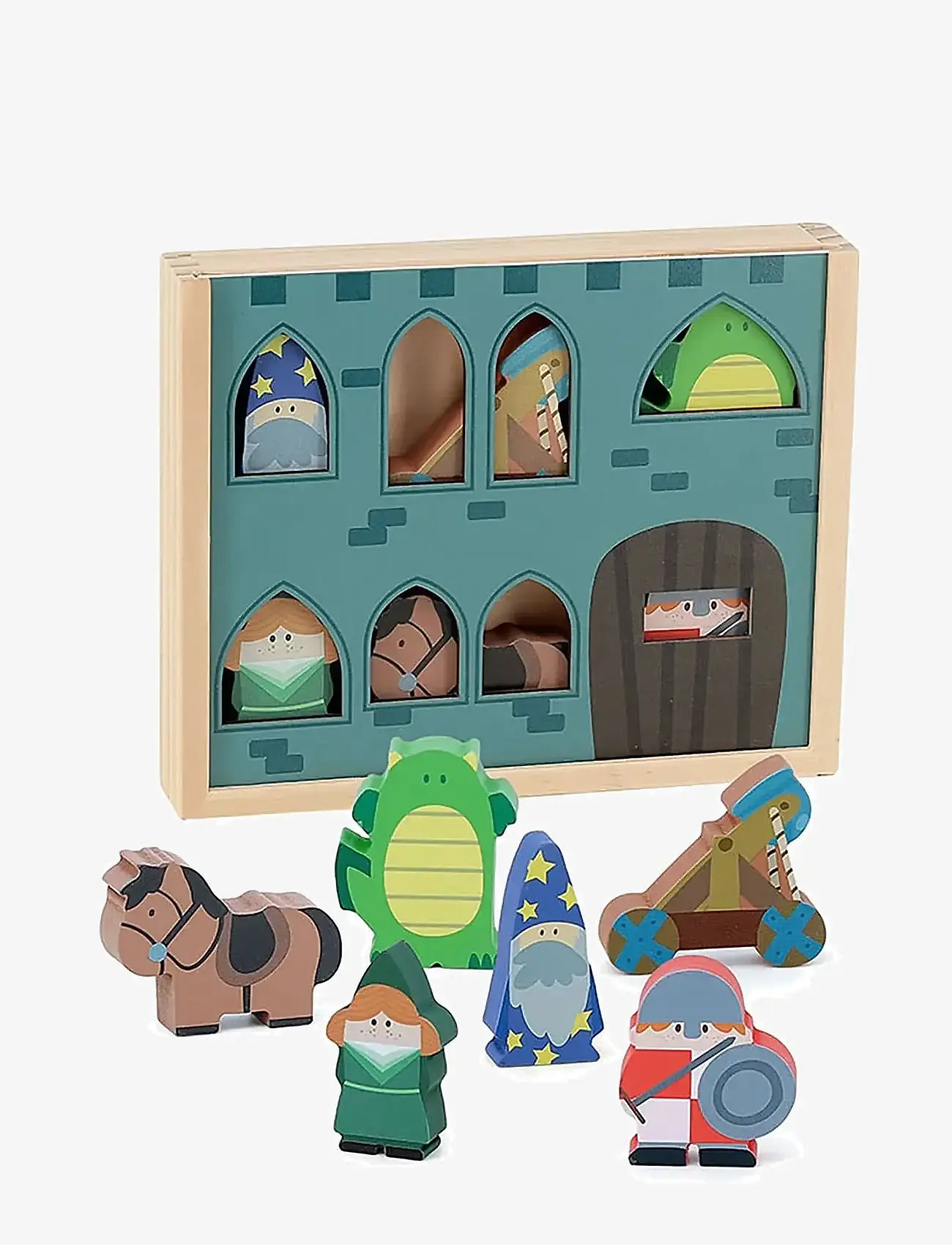 Vilac - Castle Figurines - wooden figures - multi - 0