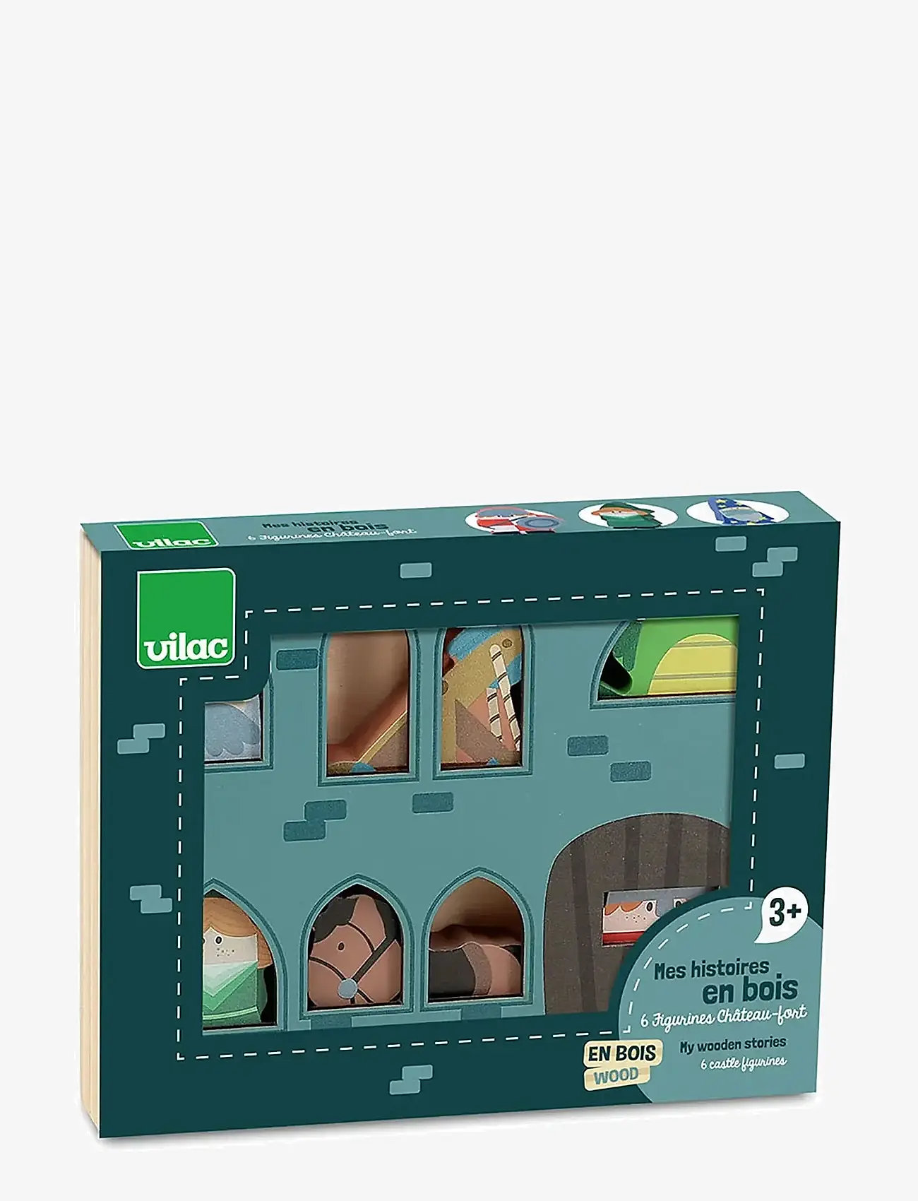 Vilac - Castle Figurines - wooden figures - multi - 1