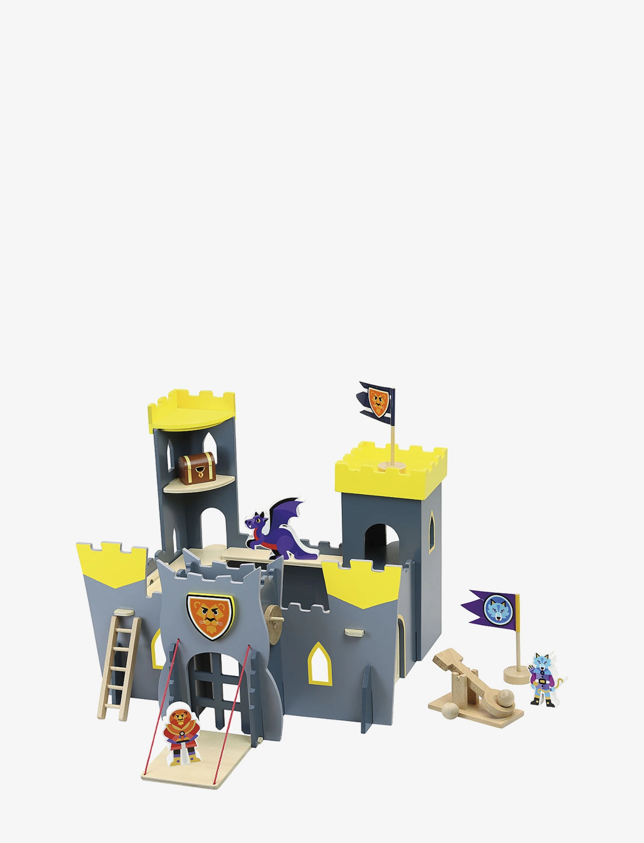 Vilac My Large Wooden Castle, One Size, Playsets & Action Figures, Grau - Play Sets, Kinder