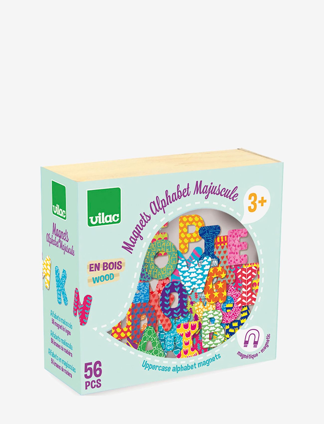 Vilac - 56 alphabet magnets - multi - 0
