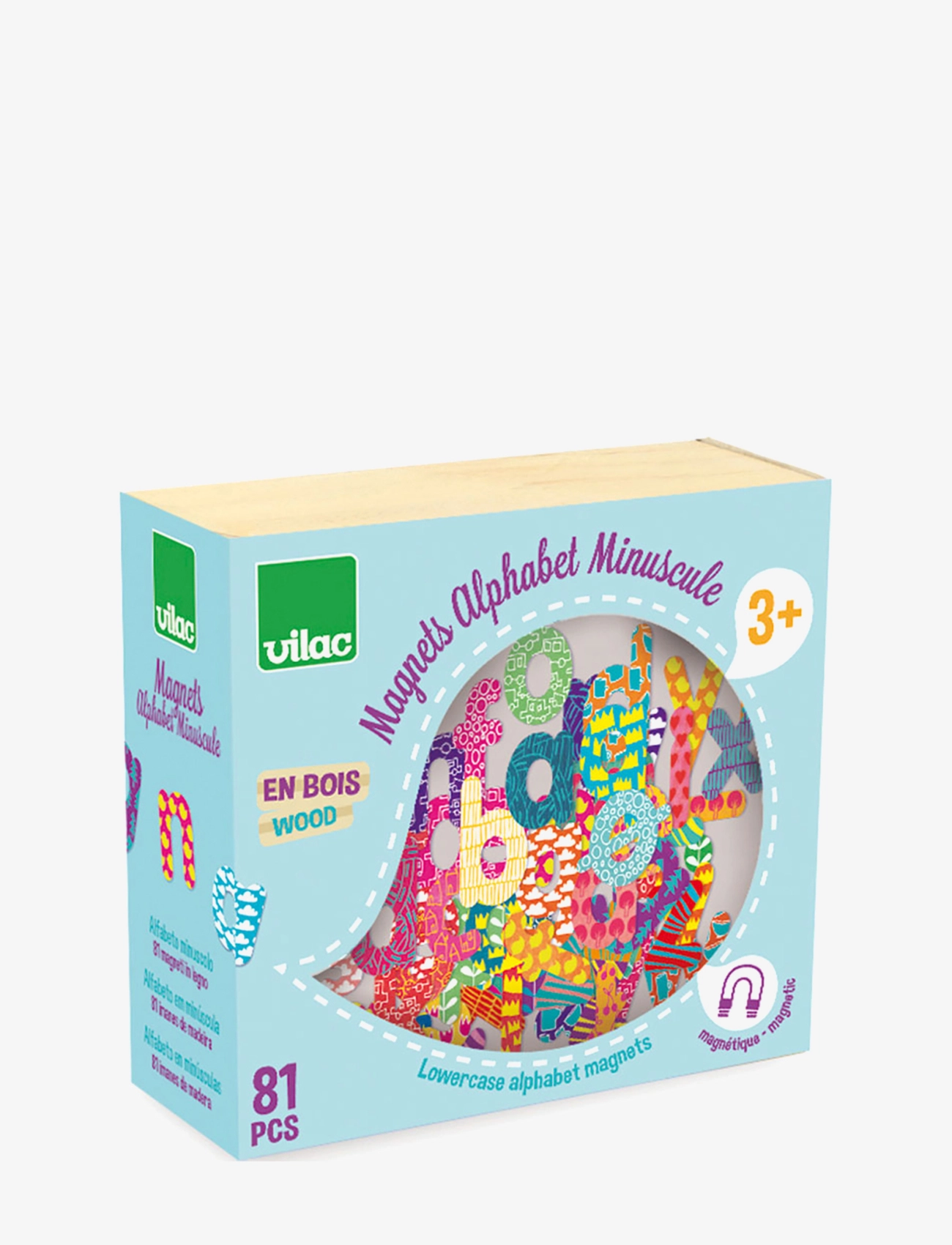 Vilac Magnets Alphabet Lowercase Letters, One Size, Games, Mehrfarbig/gemustert - Active Kinder