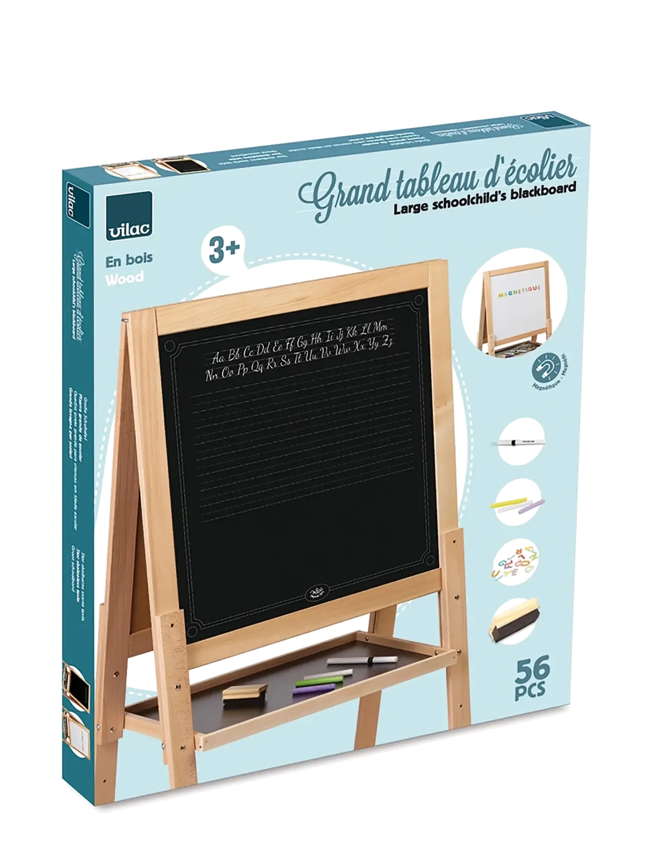Vilac - Blackboard - Doublesided on Feet - black - 2