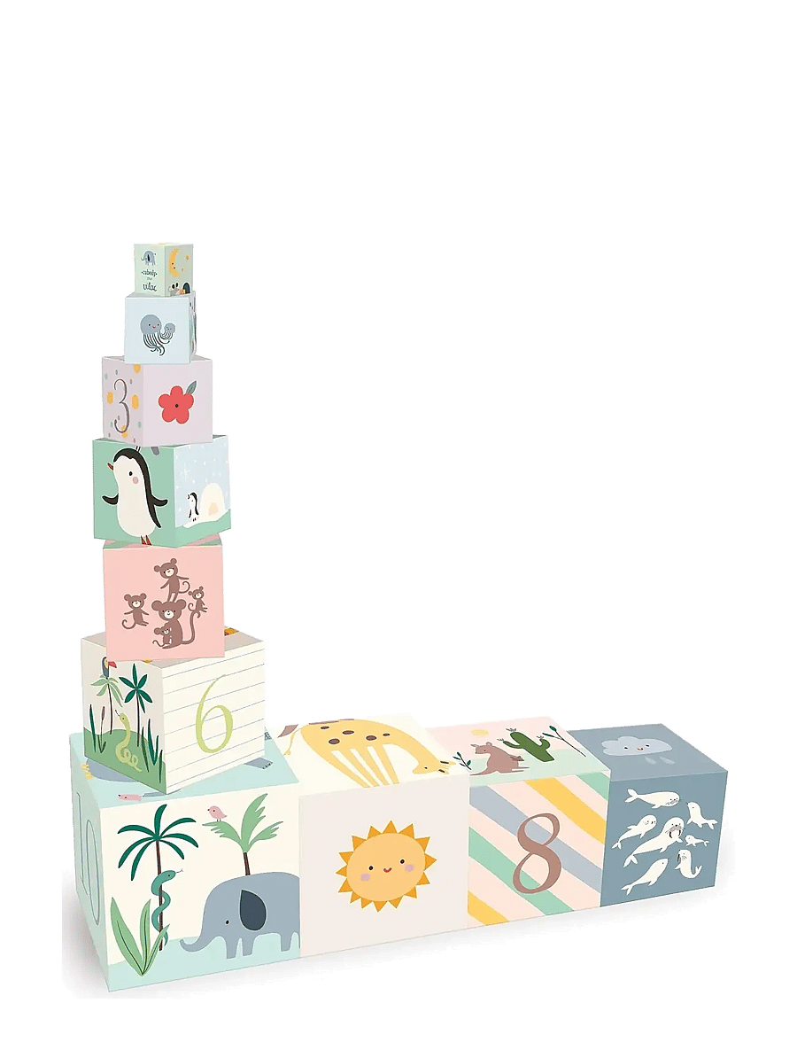 Vilac - Nesting Cubes - Animals by Sarah Betz - laotavad klotsid - multi - 1